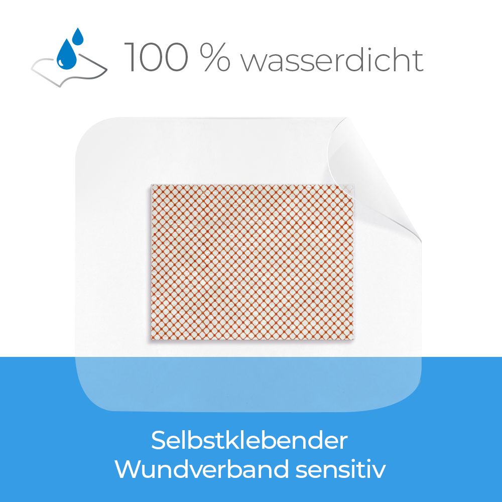Medrull Ultra Pore WATERPROOF steriler, selbstklebender Wundverband / Wund-Pflaster 9x10 cm