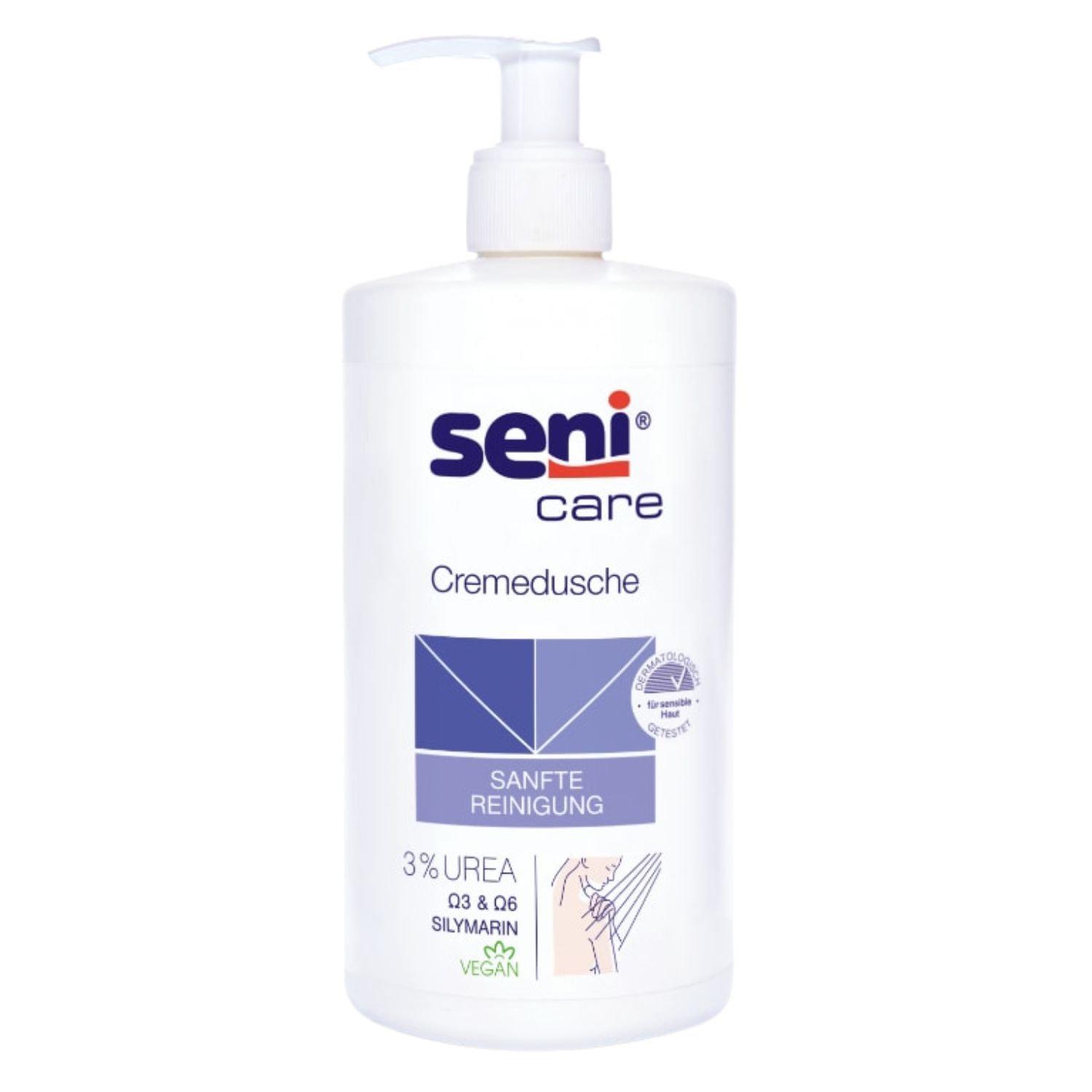 Seni Care Cremedusche mit 3% UREA, 500 ml