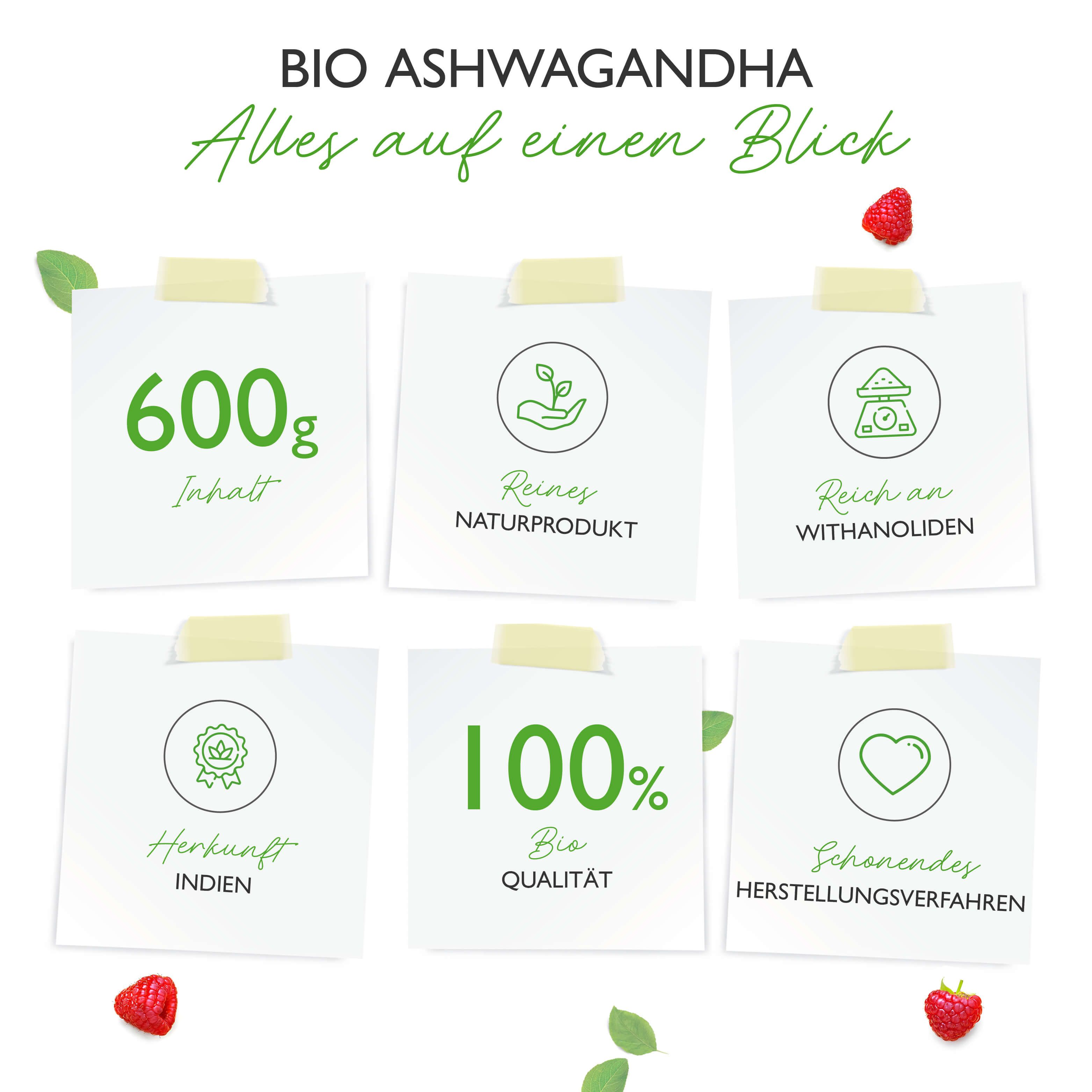 Vit4ever Bio Ashwagandha Pulver 600 g