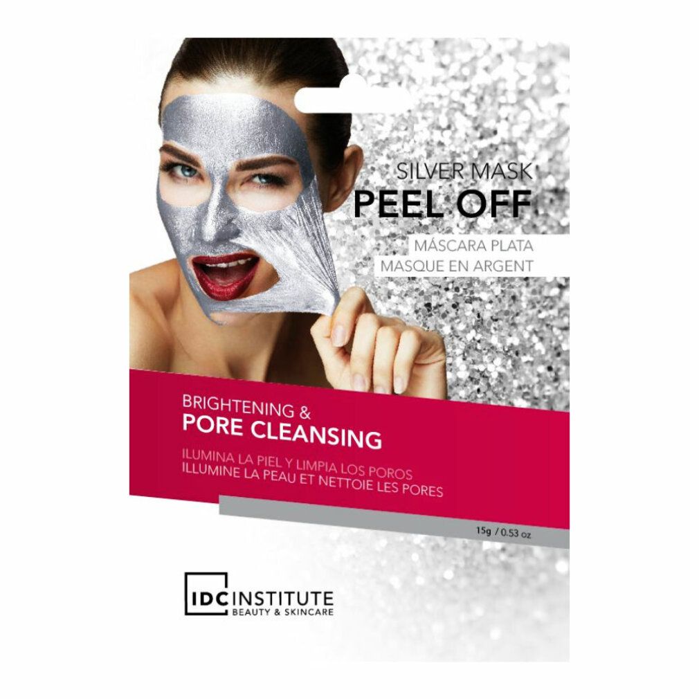 Maschera viso Peel Off idc Institute color argento ()