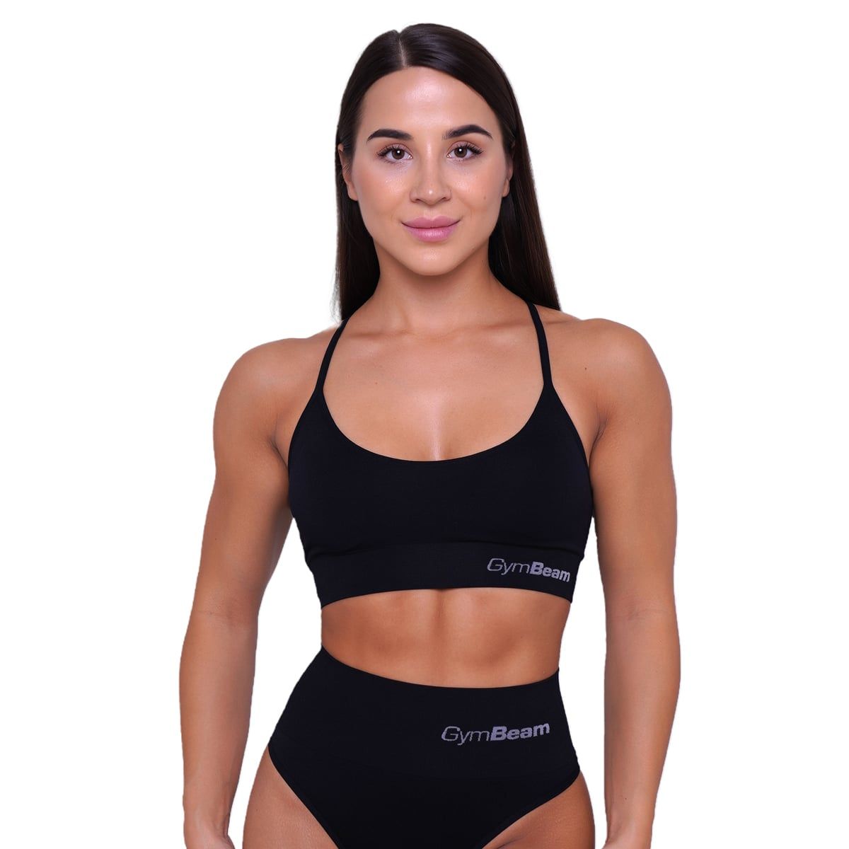 GymBeam Sport-BH Damen String mit verstellbaren Trägern in Schwarz 1 St
