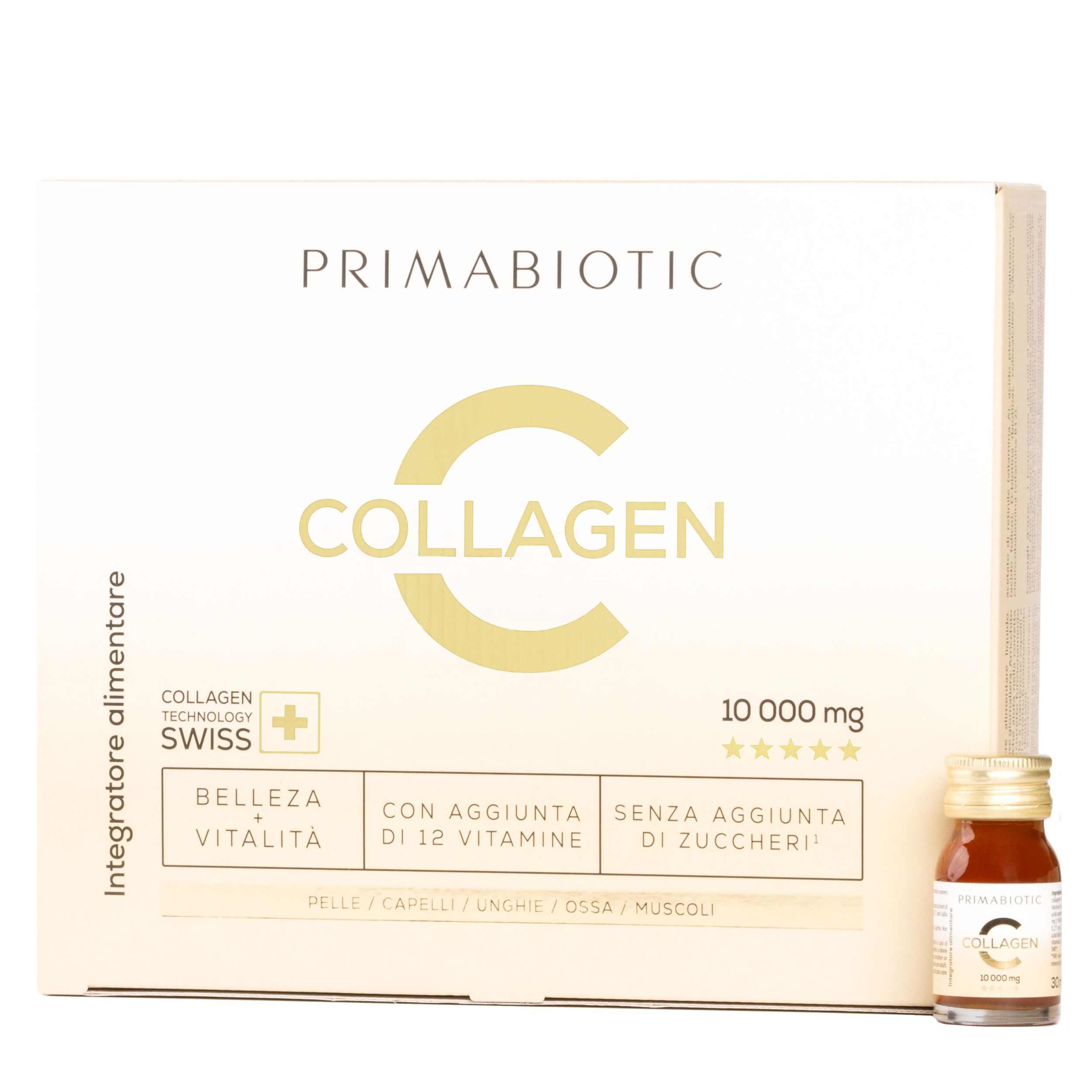Collagene 10000 mg da bere - Primabiotic Collagen Shot 30 Flaconi da 30ml (900 ml)