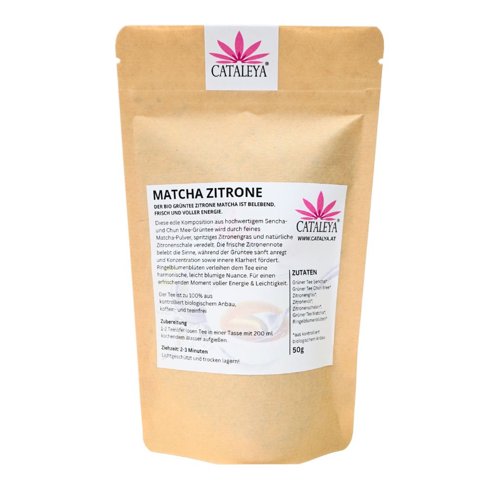 Grüner Tee Matcha Zitronengras