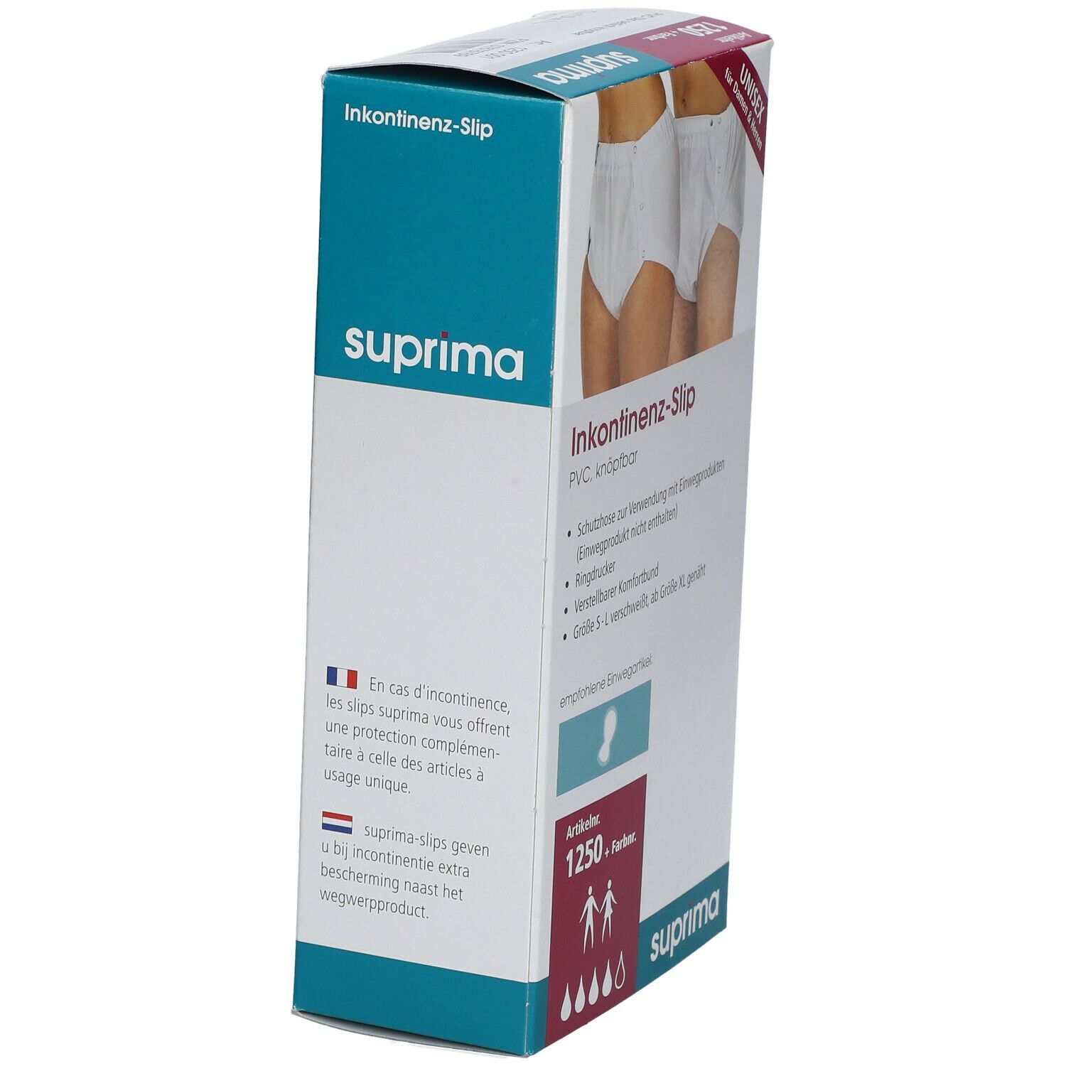 Suprima PVC-Slip, knöpfbar