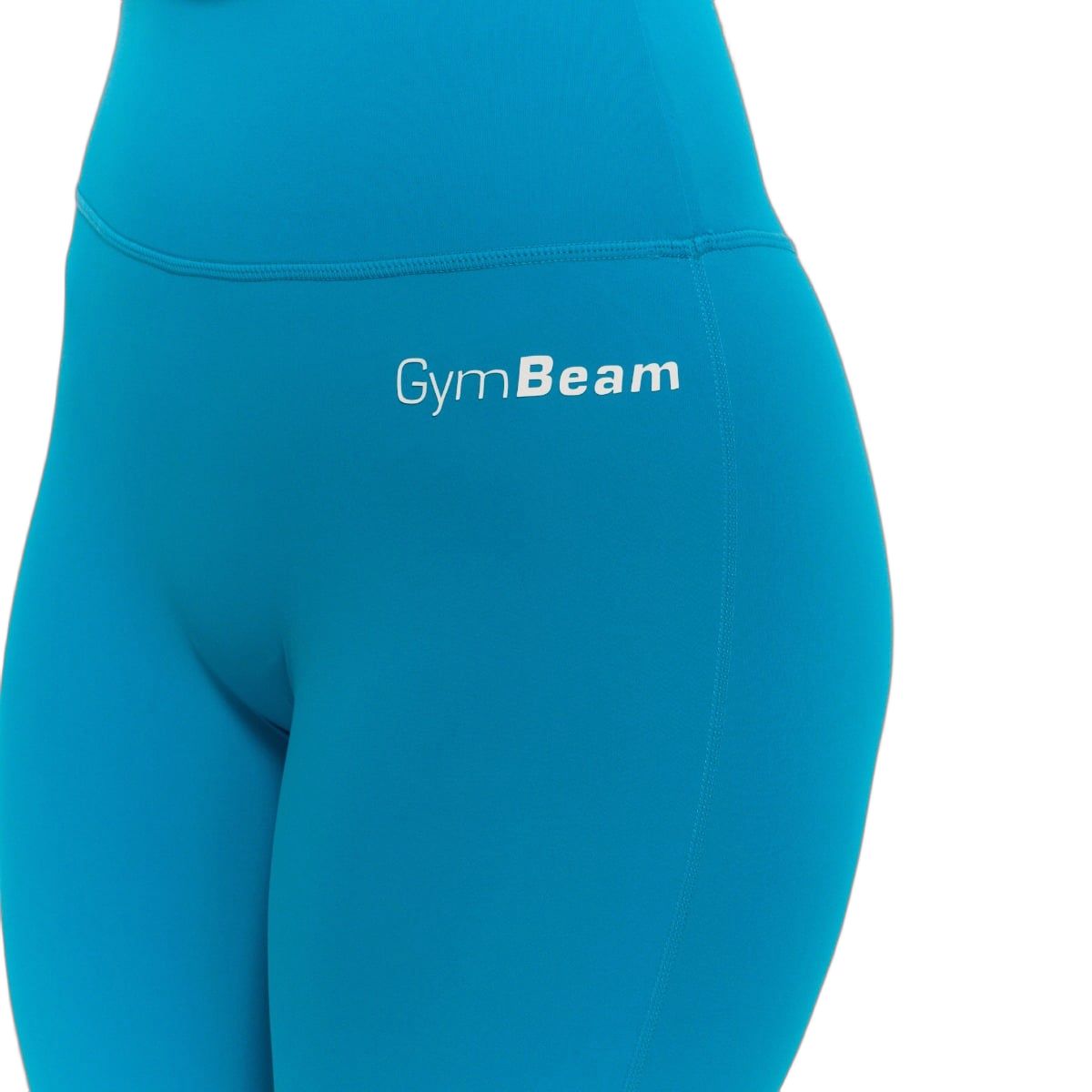 GymBeam Leggings Damen High-Waist lange Hose ohne Taschen in Aquamarin