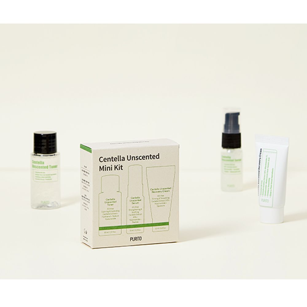 PURITO Wonder Releaf Centella Unscented Mini Kit – beruhigend & parfumfrei
