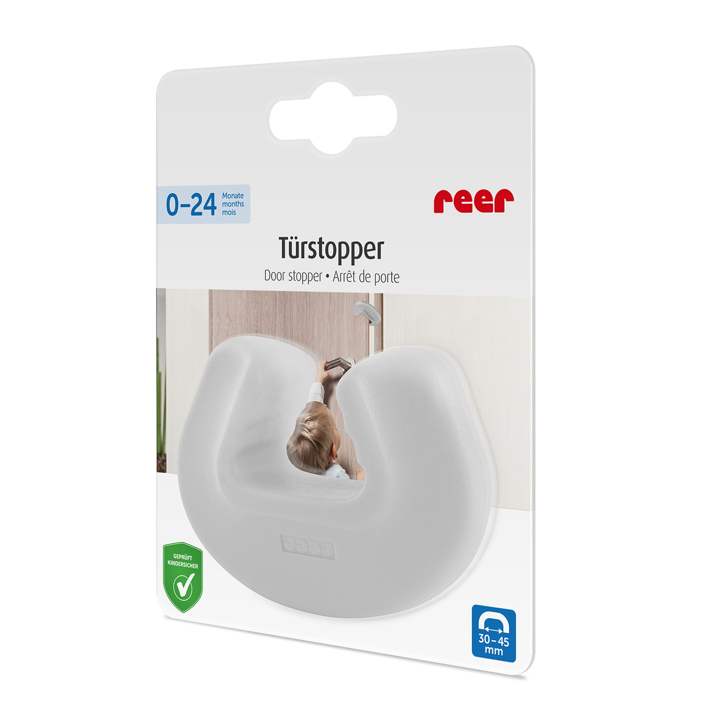 reer Türstopper, Klemmschutz, Transparent
