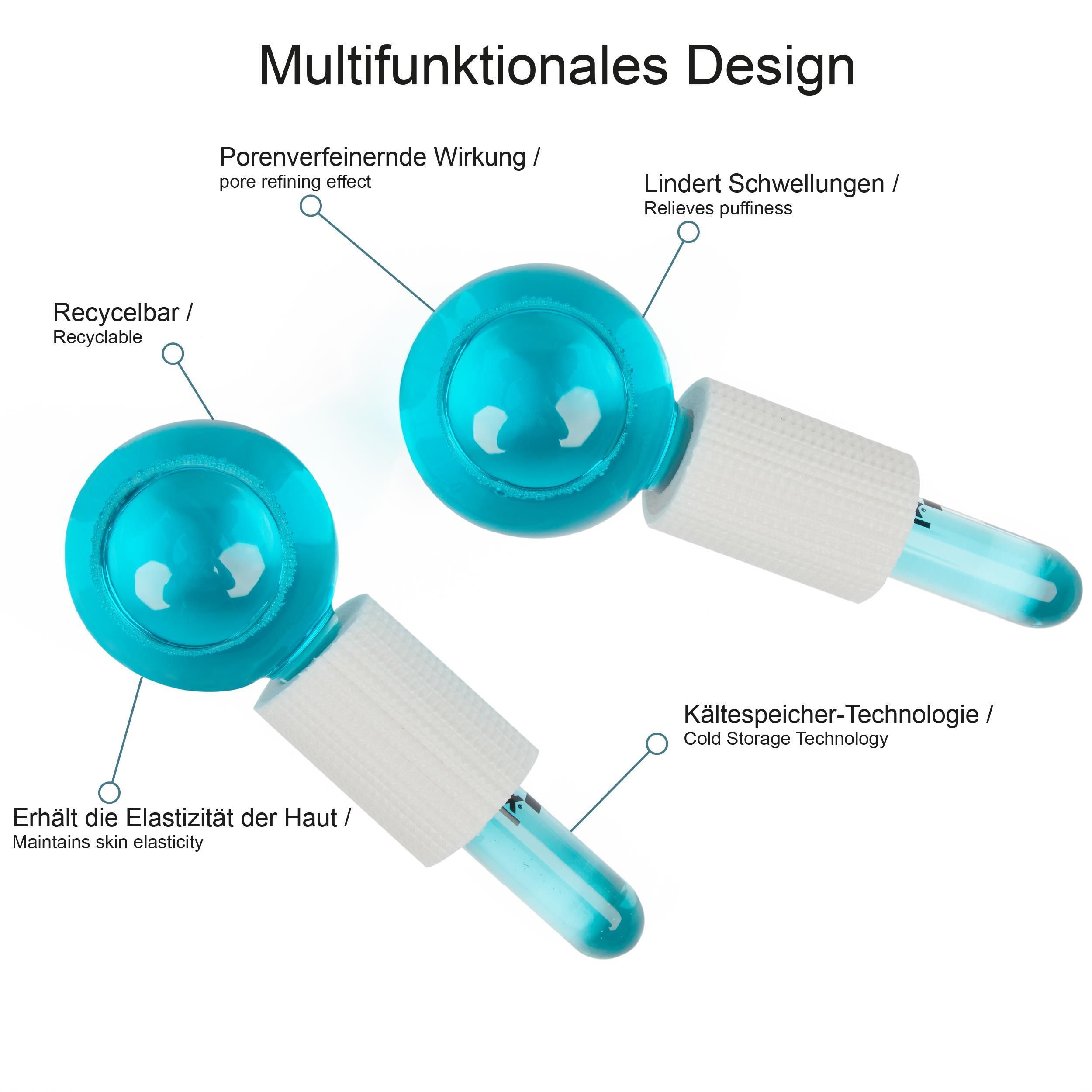 Cryo Globes - Eiskugeln aus Glas zur kühlenden oder wärmenden Gesichtsmassage