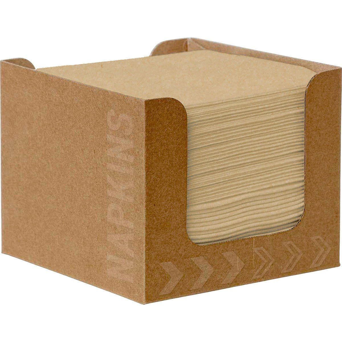 Bio-Dunisoft Serviettenbox 20x20 natural brown 50 St Tücher