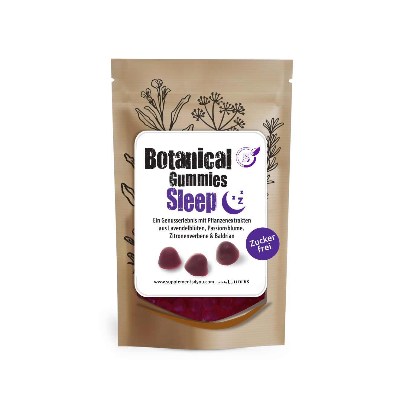 Botanical Sleep Gummies - Zuckerfrei 0,113 kg Fruchtgummi
