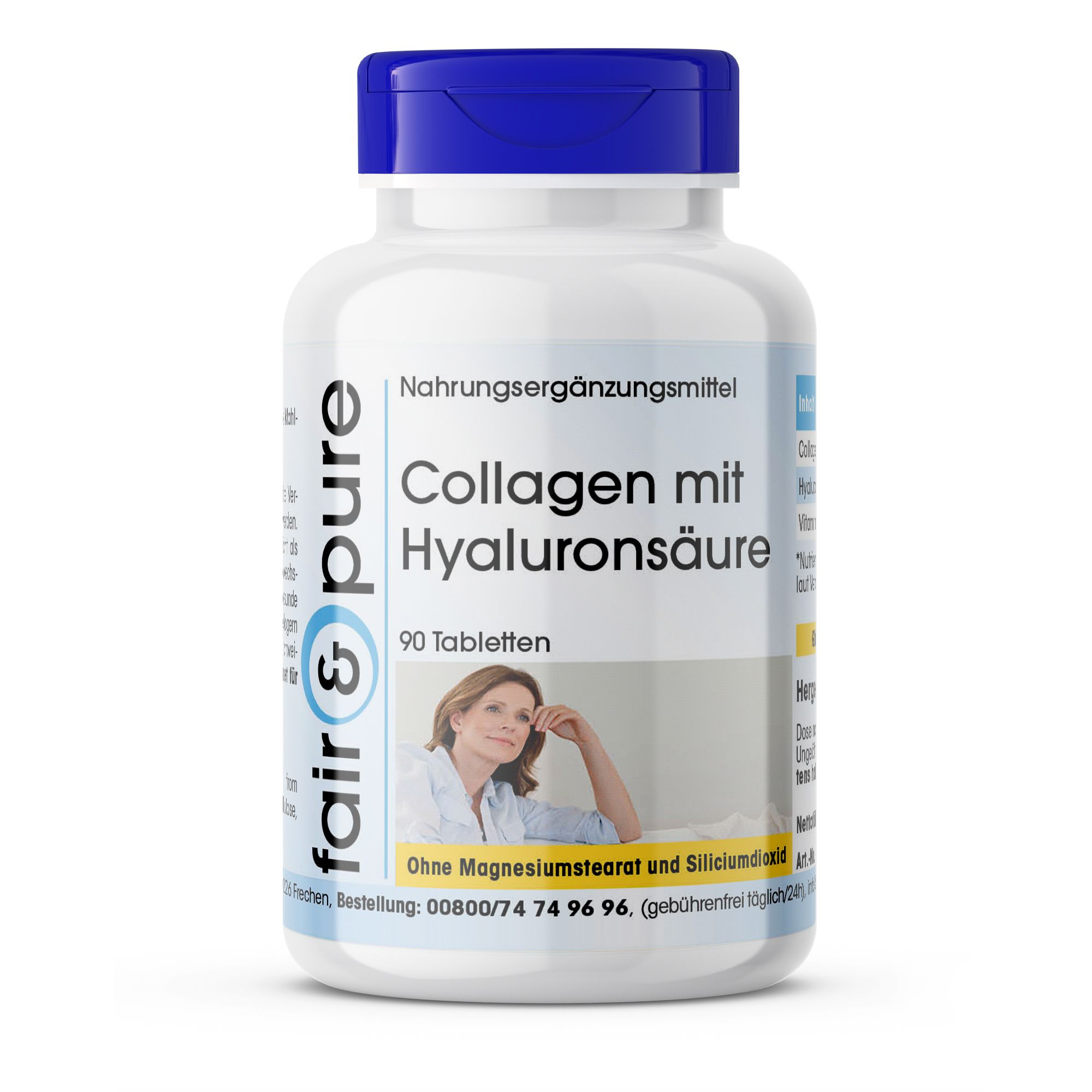 fair - pure | Collagen mit Hyaluronsäure 90 St