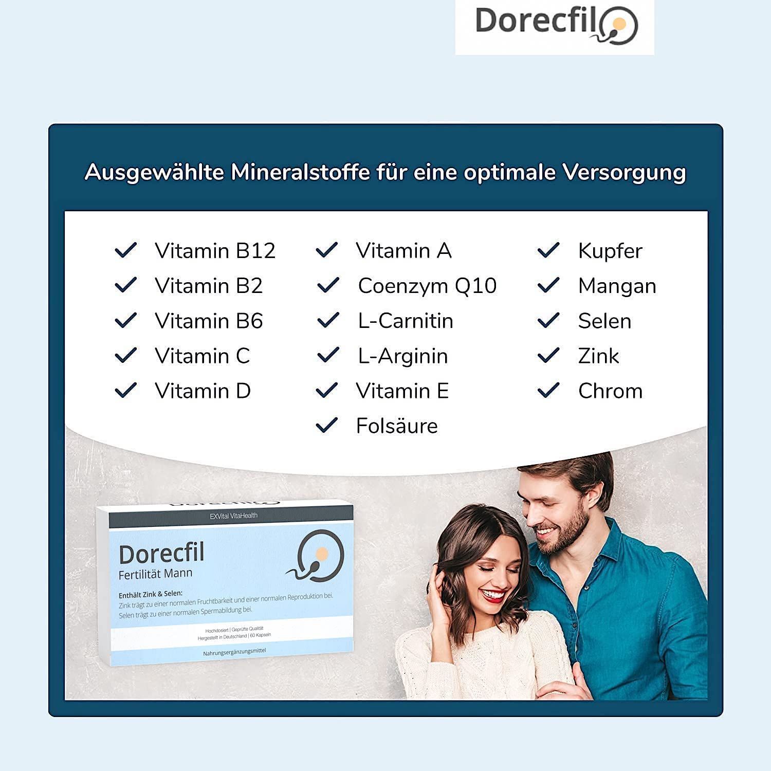 EXVital® Dorecfil- Fertilität Komplex für den Mann 36 g Kapseln