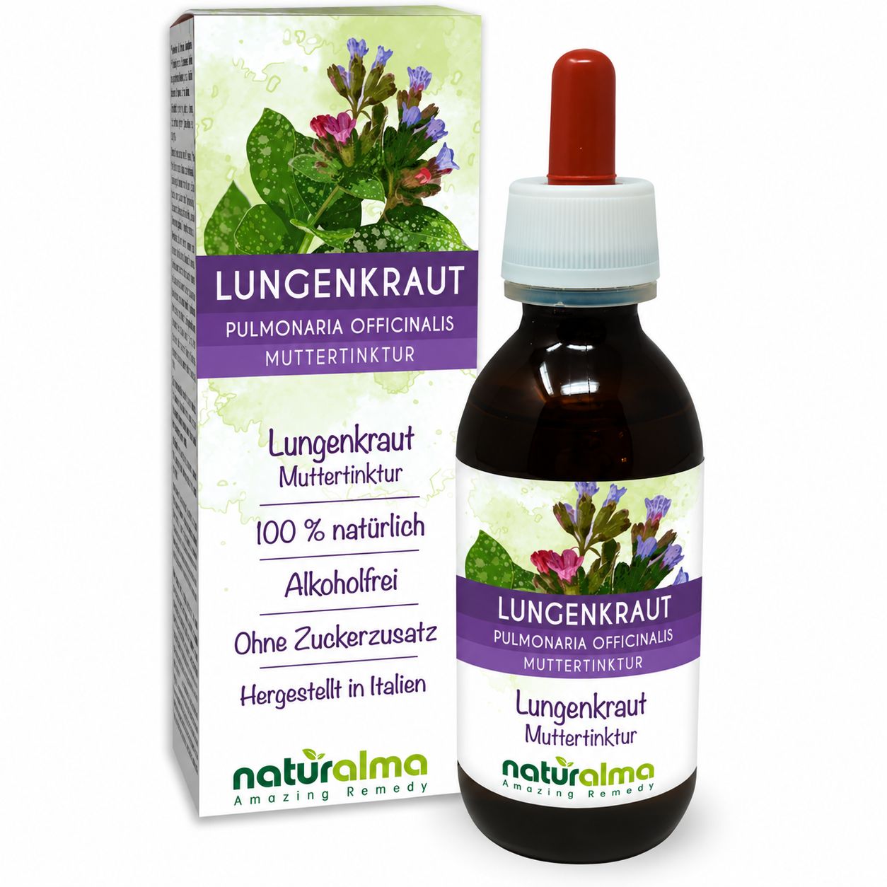 Naturalma Lungenkraut (Pulmonaria officinalis) alkoholfreie Tropfen 120 ml