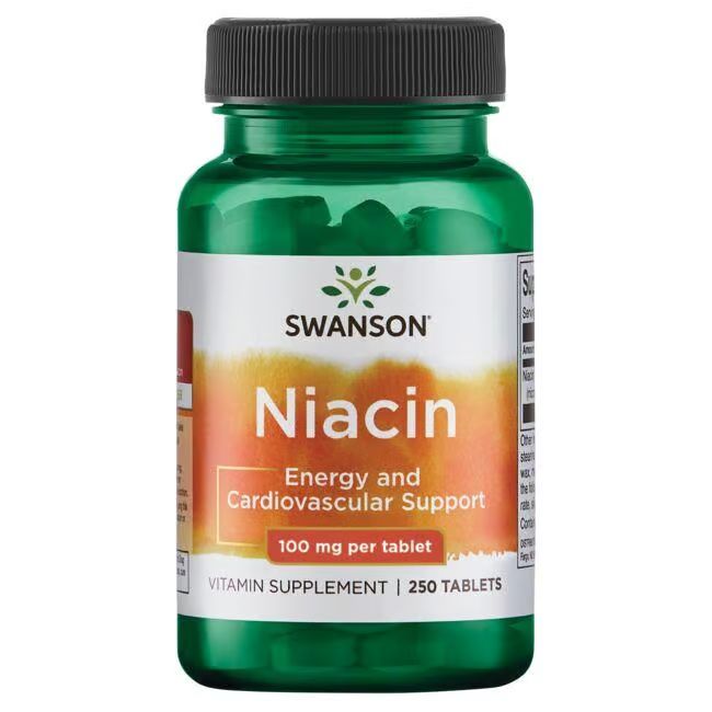 Swanson Niacin (Vitamin B3) 100 mg 250 Pc