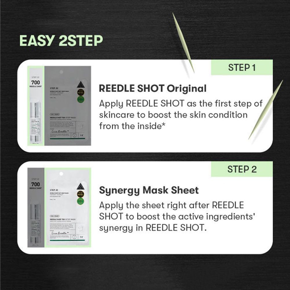 VT COSMETICS Mild Reedle Shot 700 2-Step Face mask