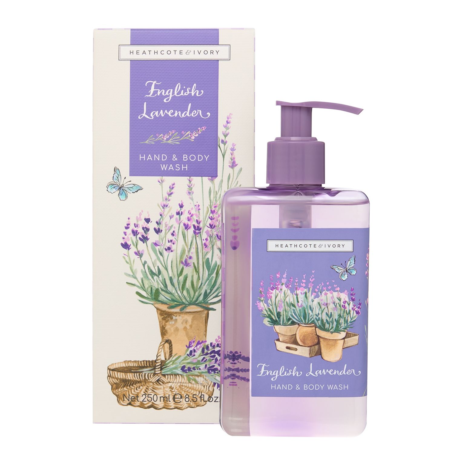 Heathcote & Ivory English Lavender Hand & Body Wash Flüssigseife