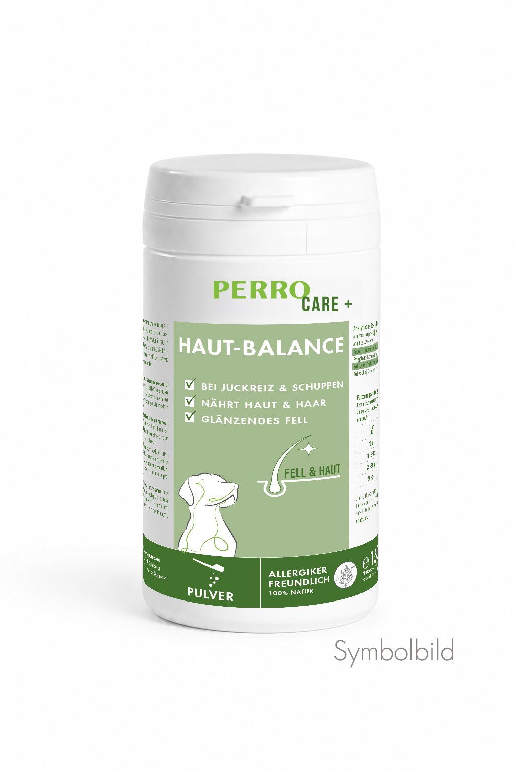 Perro Care - Haut-Balance Pulver Nahrungsergänzung für Hunde 150 g Futter