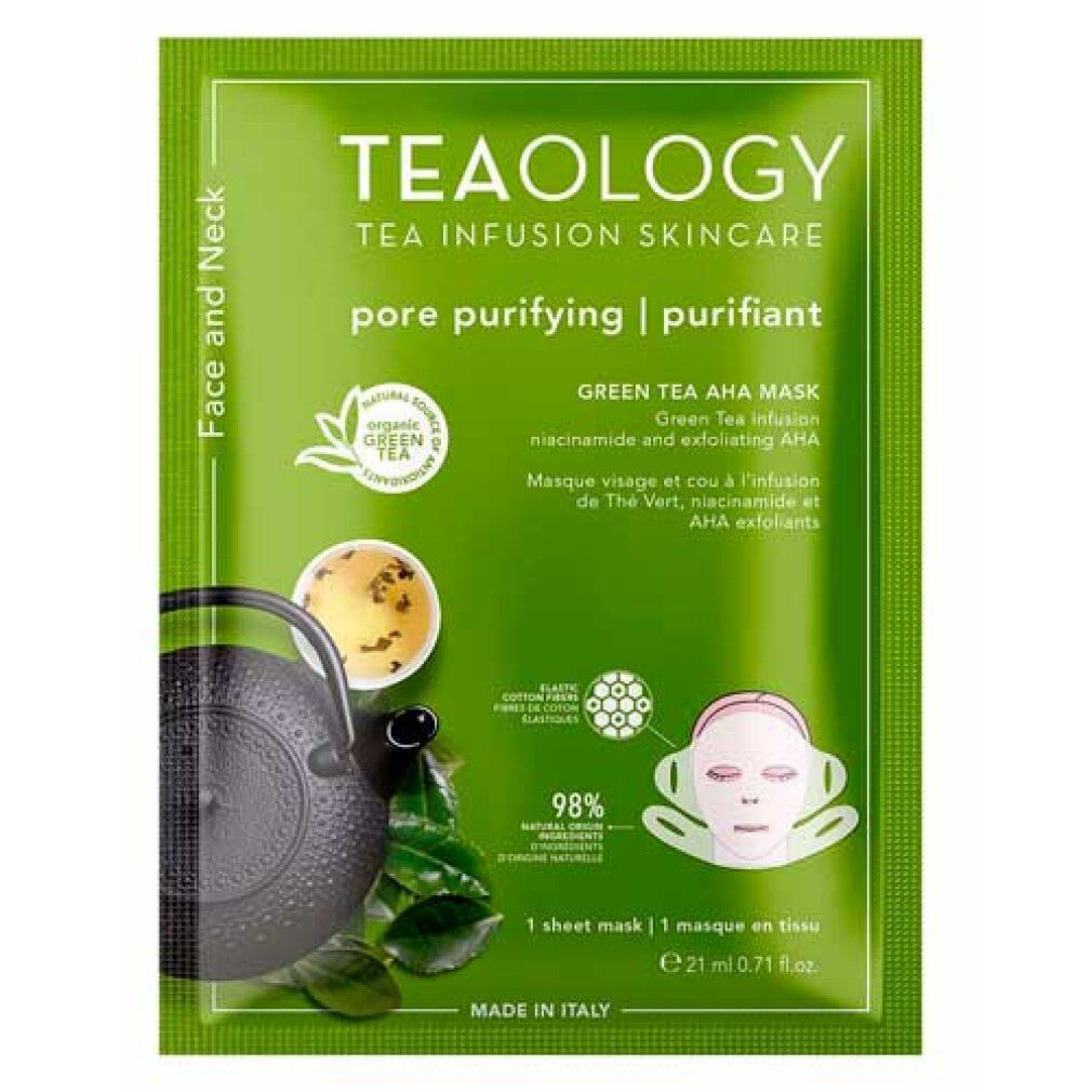 TEAOLOGY Green Tea AHA Mask Gesichtsmaske