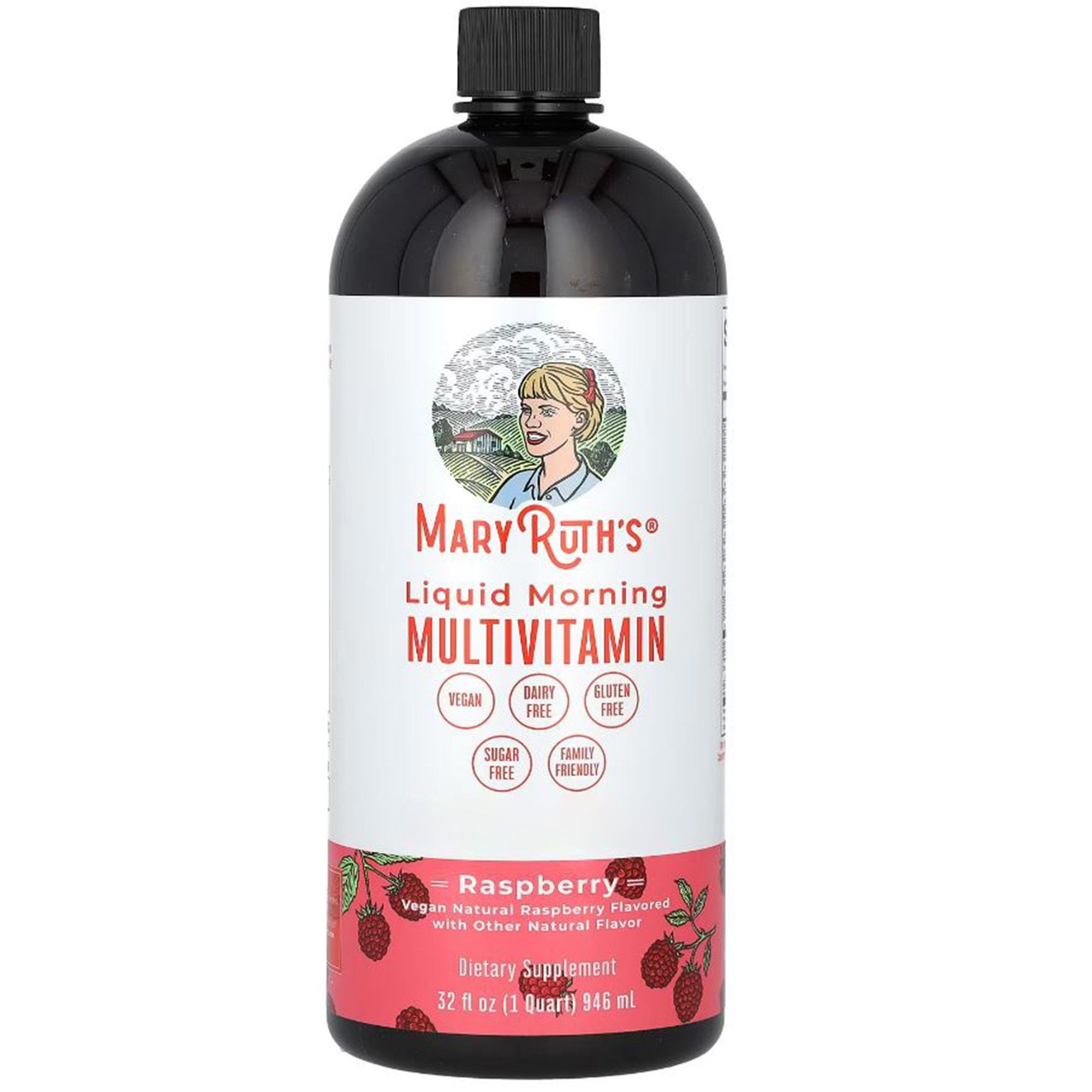 MaryRuth Organics, Liquid Morning Multivitamin Essentials+,  Vegan, Himbeergeschmack