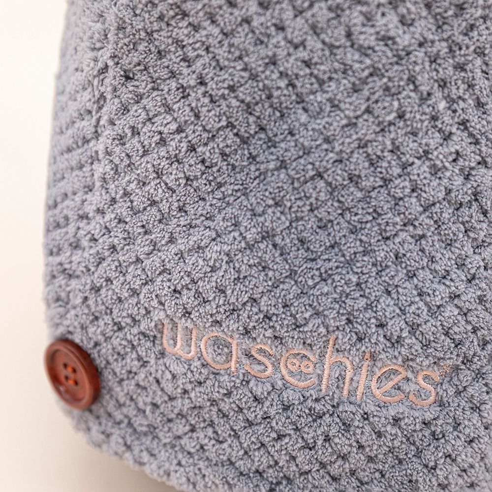 waschies Haar-Turban Grau