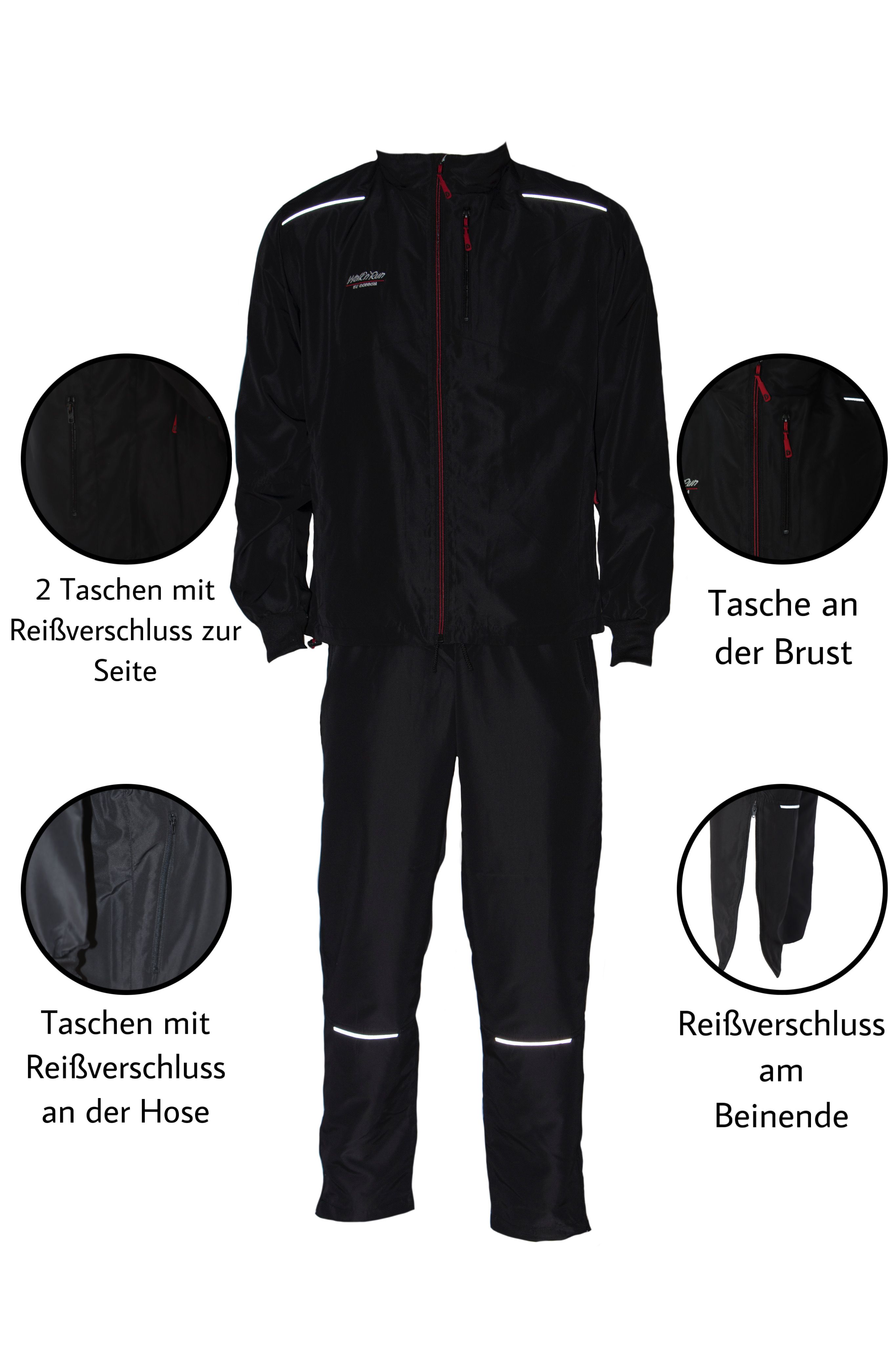 Dobsom Herren  Walk & Run Anzug, Reha/Kur Anzug , Sport/Freizeitanzug
