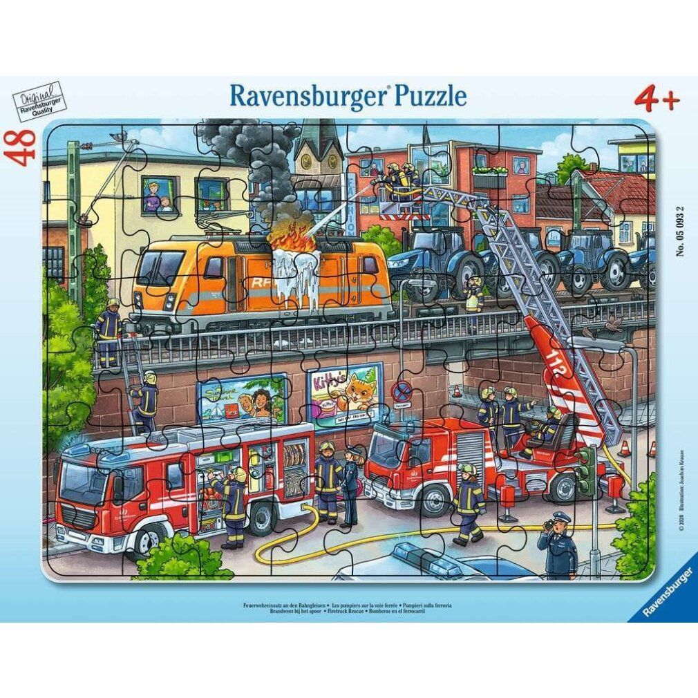 ravensburger Puzzle Feuerwehrleute in Aktion 48 Teile