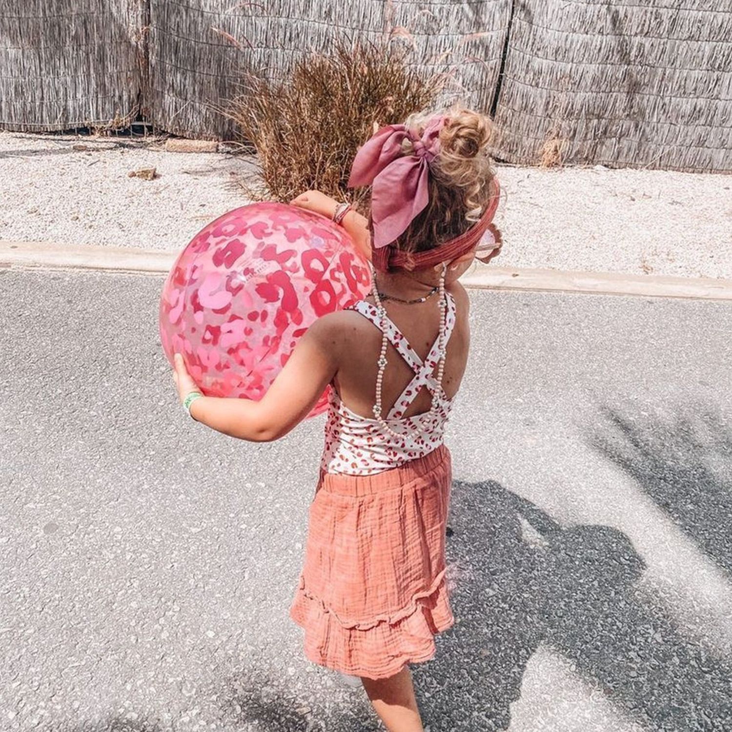 Swim Essentials UV Badeanzug für Mädchen alt Leoparden Muster/