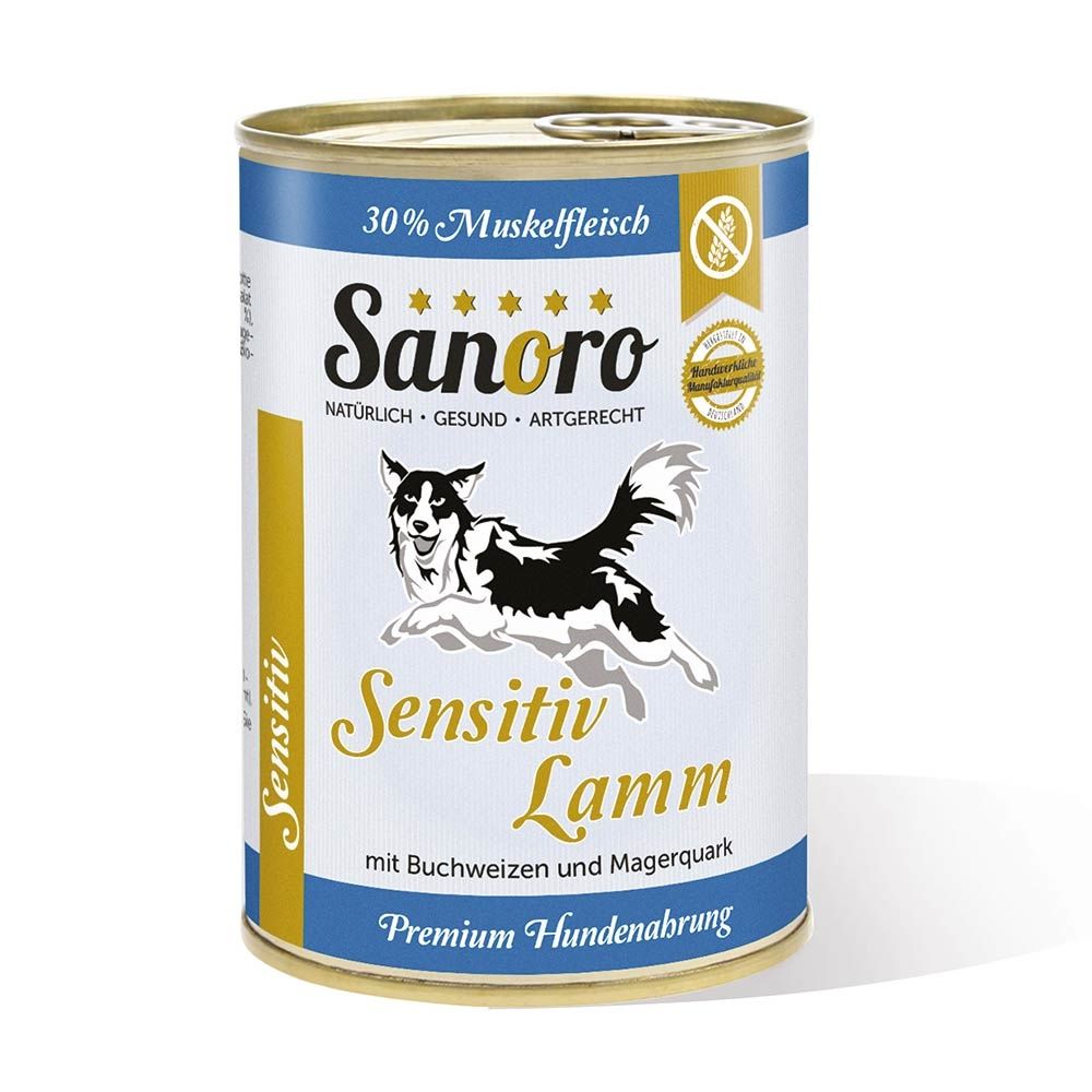 Sanoro - Menü Sensitiv Lamm - mit Karotte* und Buchweizen*