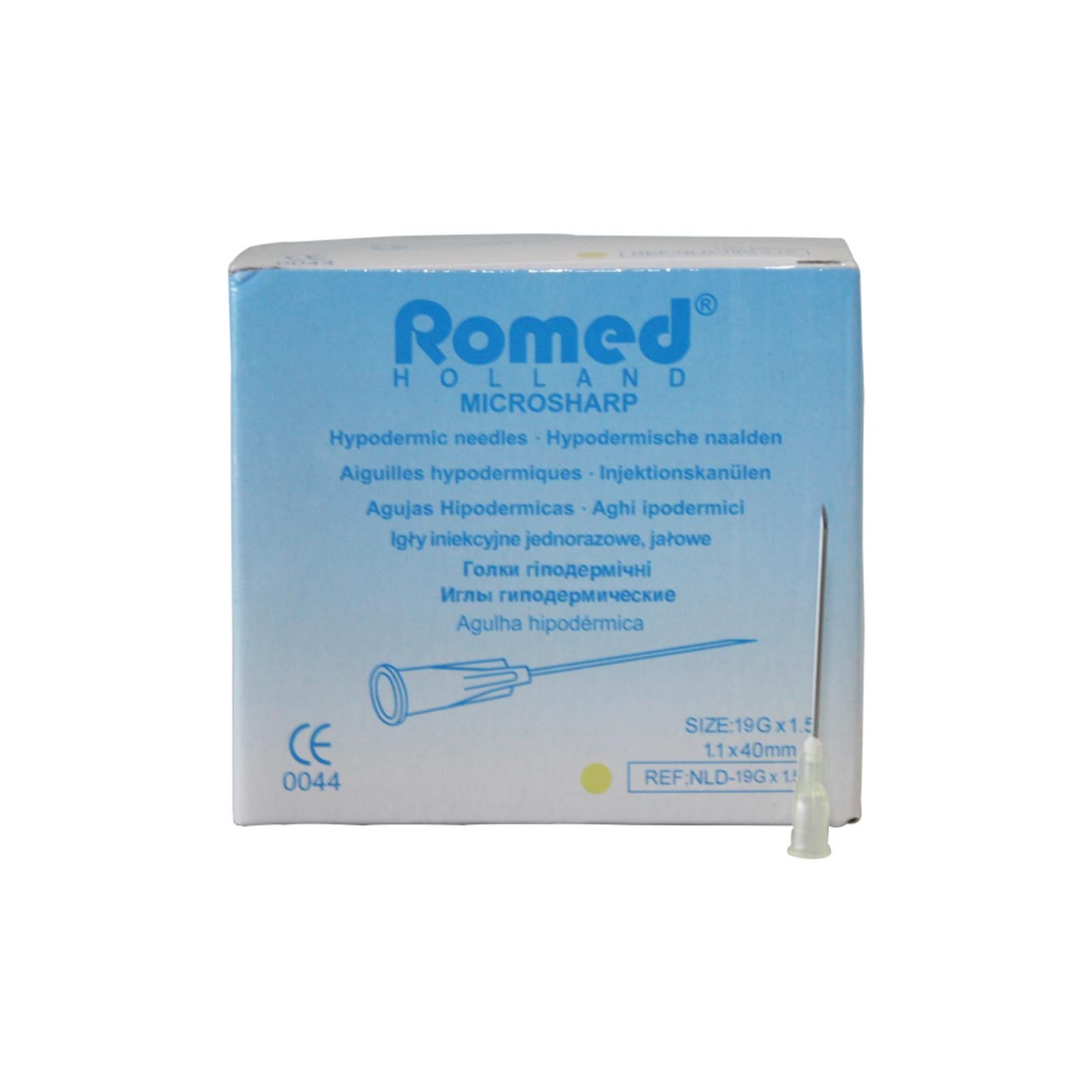 Romed Einmalkanülen steril 100 Stück 19G elfenbein 1,1 x 40 mm
