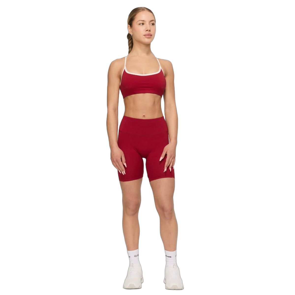 GymBeam Shorts Damen Slim mit Gummizug Varsity Red