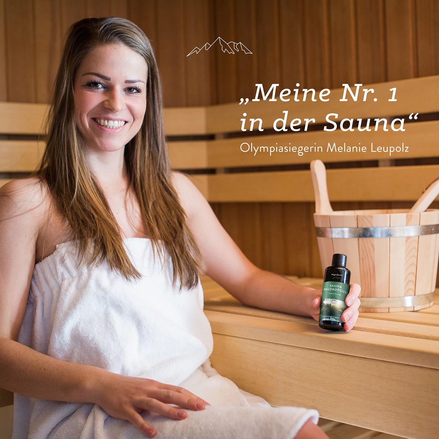 AllgäuQuelle Saunaaufguss Aufgussmittel 100% BIO-Öle aus Fichte, Latschenkiefer, Alpenzirbe