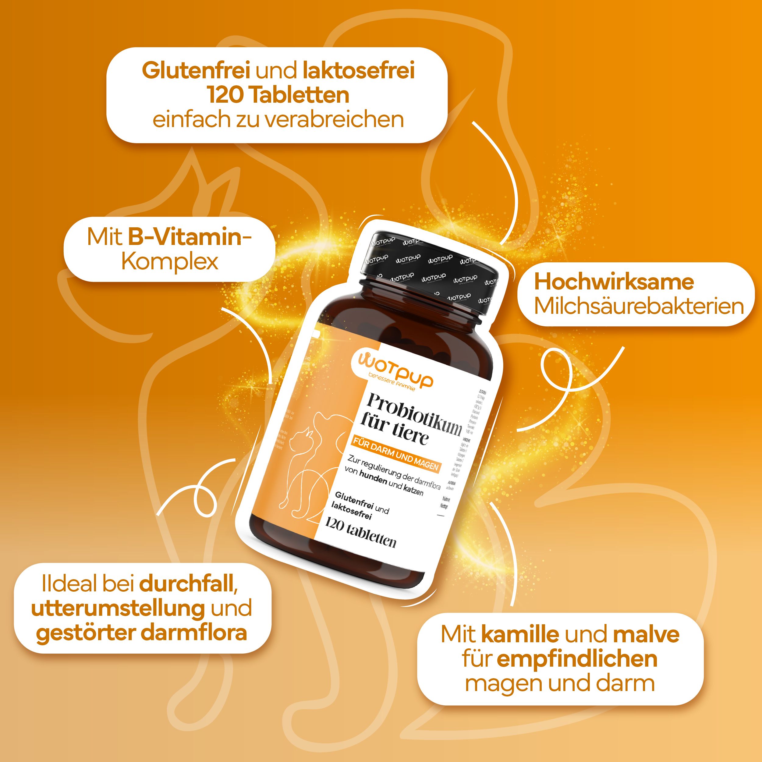 LA.GA. Probiotika für Hunde & Katzen – Natürliche Unterstützung für Darmflora & Immunsystem