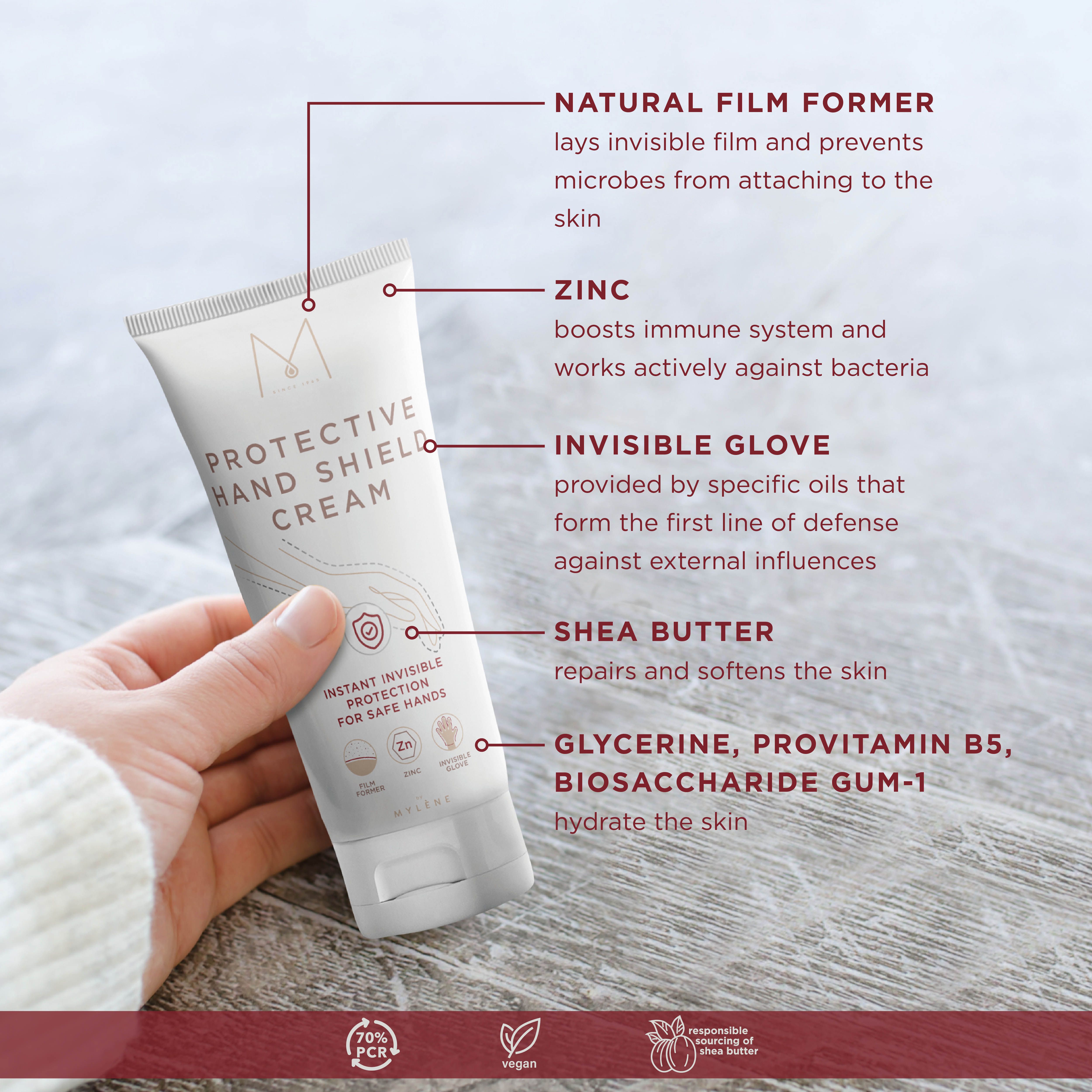 MYLÈNE Protective Hand Shield Cream – Schutz & Pflege für beanspruchte Hände, feuchtigkeitsspendend.