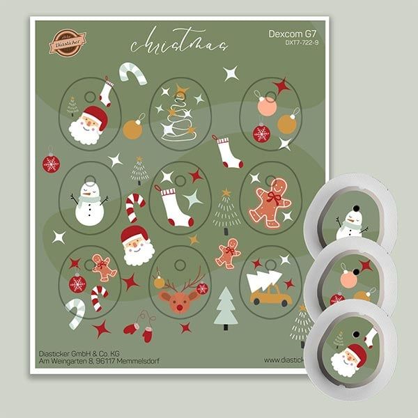 Diasticker® Dexcom G7 Stickerset "Christmas"