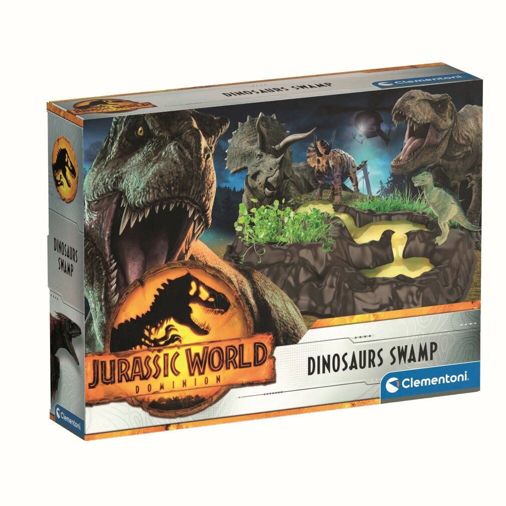 Clementoni Jurassic World 3 - Dinosaurier Sumpf, Experimentierkasten