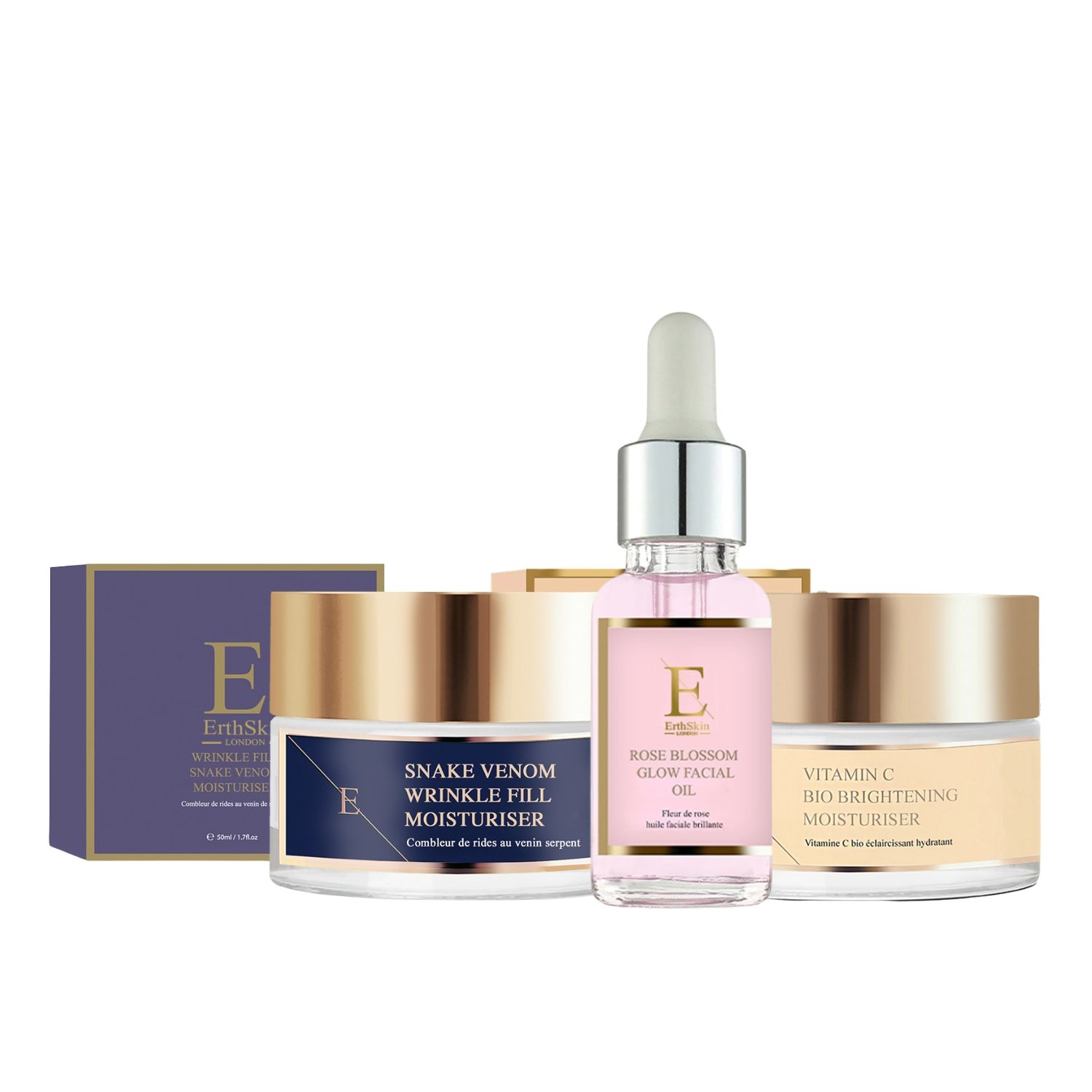ErthSkin London Vitamin-C-Glow- und Anti-Falten-Set 1 St