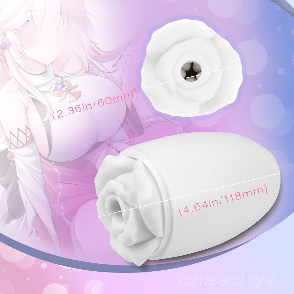 Pleasure Place - Rosenförmiger Masturbator für Männer aus weichem Silikon