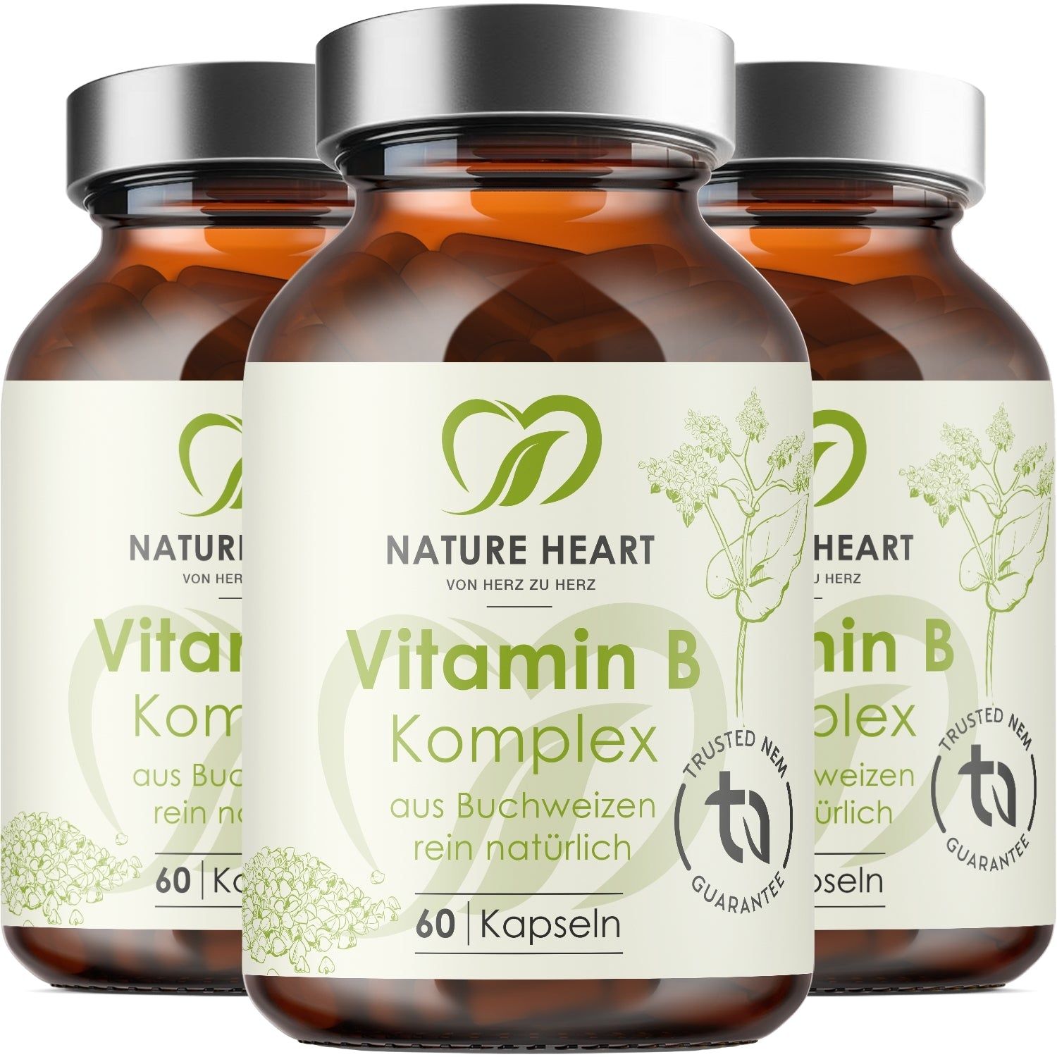 Nature Heart Vitamin B Komplex 3x60 St Kapseln