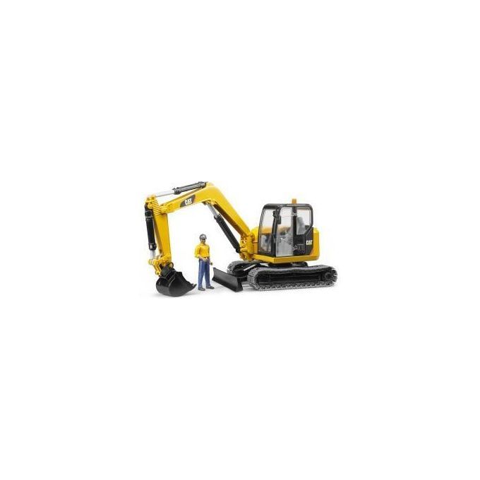 BRUDER Cat Mini Excavator with worker 1 St
