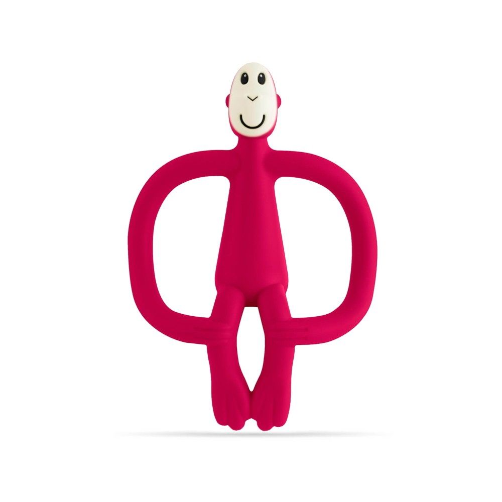 Matchstick Monkey Beißring / Zahnungshilfe Affe Original Rubinrot