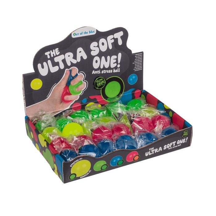 Out of the Blue Antistress-Ball, Ultra Soft, Glow in the Dark
