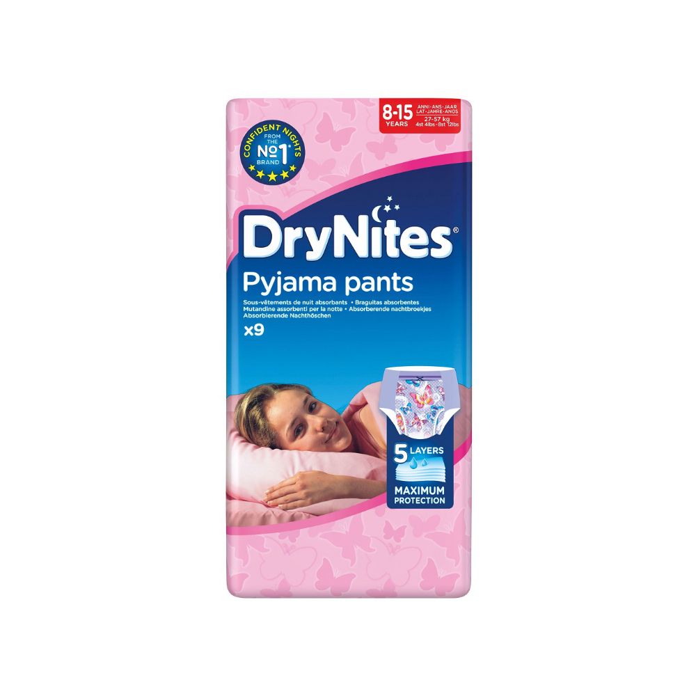 DryNites Pyjama Pants Girl 8-15 Jahre L. XL