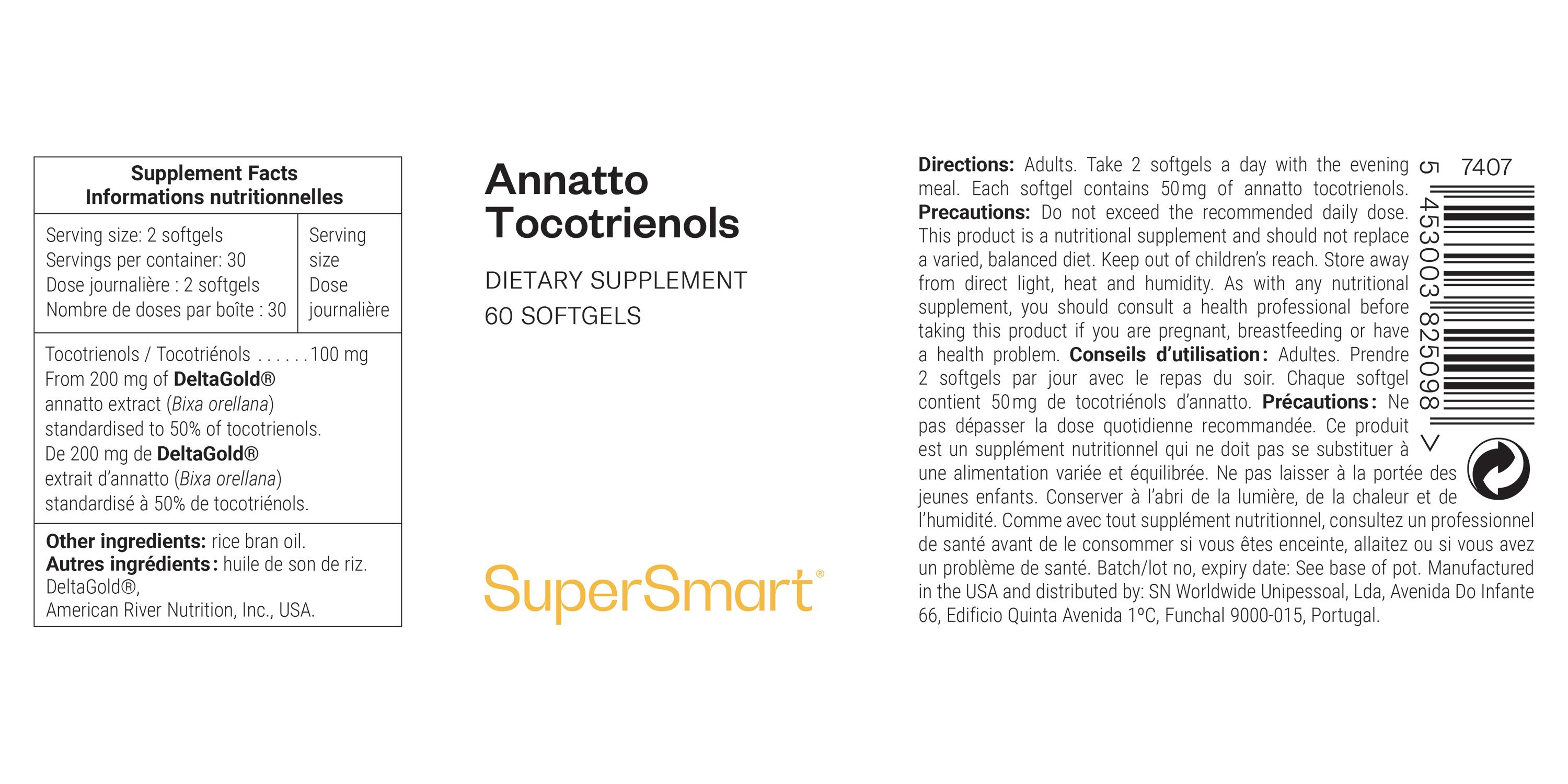 SuperSmart - Annatto Tocotrienols 60 St