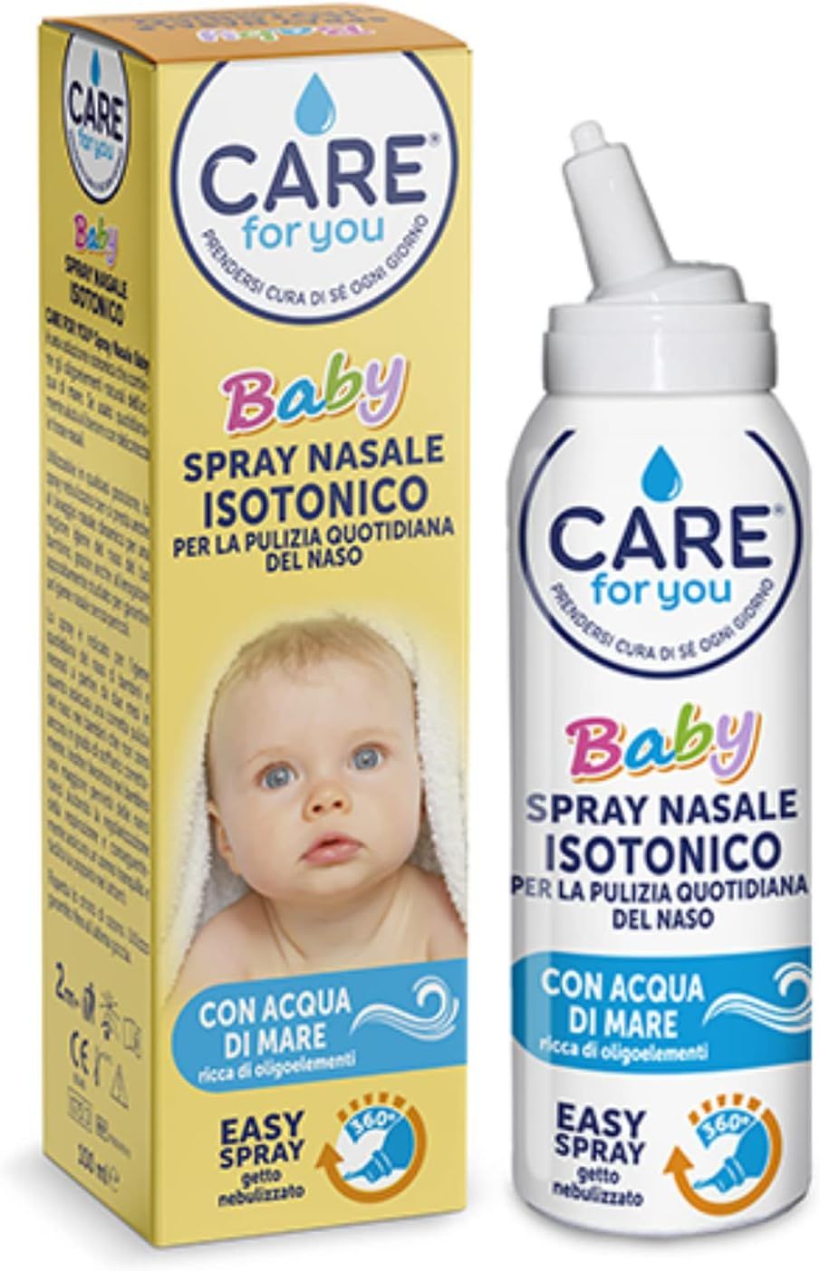 Care For You Spray Nasale Isotonico Baby, 100 ml - da 2 mesi