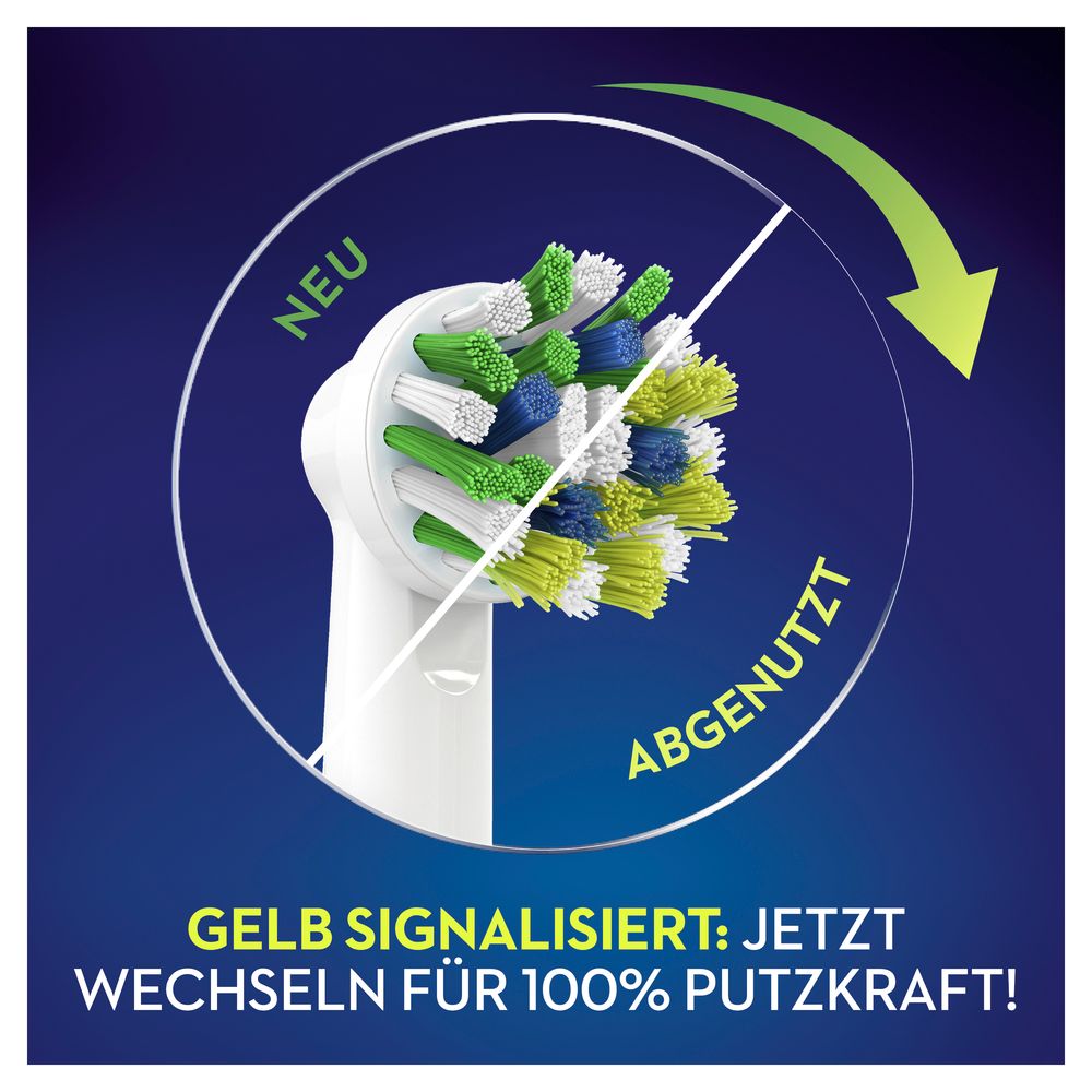 Oral-B - Aufsteckbürsten "CrossAction CleanMaximizer" in Weiß