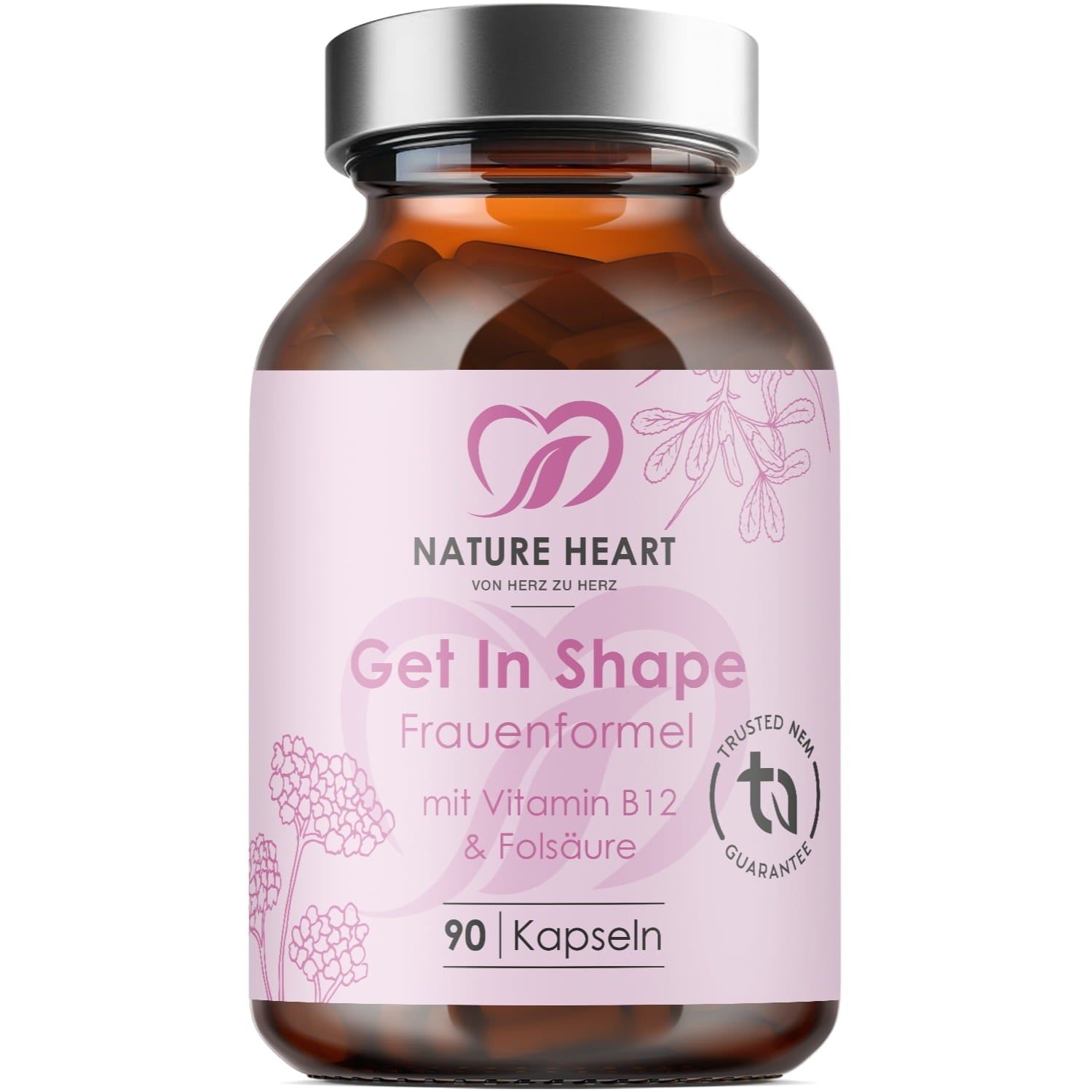 Nature Heart Get In Shape – Frauenformel mit Vitamin B12 & Folsäure 90 St Kapseln