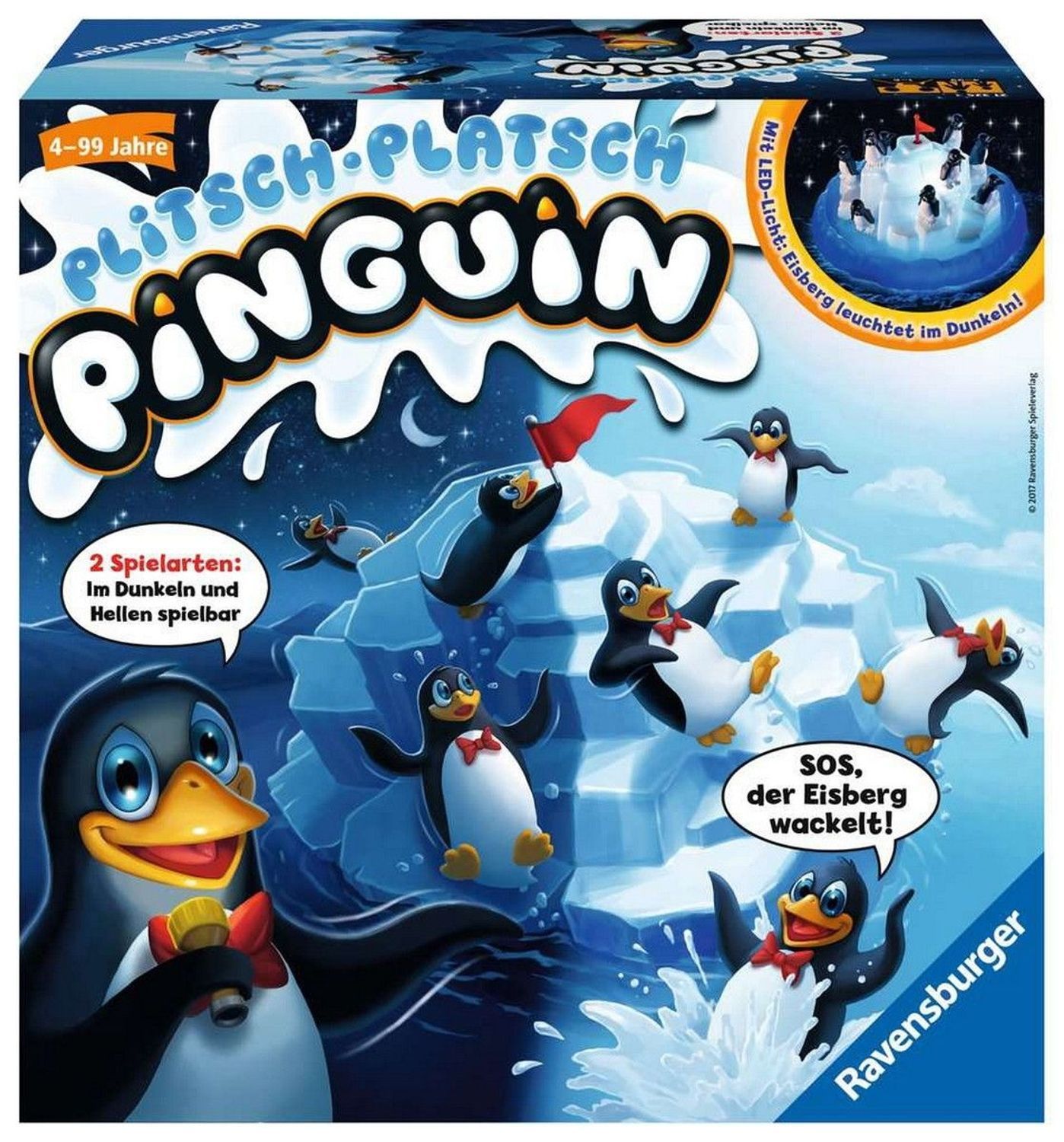 Ravensburger splash-splash penguin, gioco di abilità