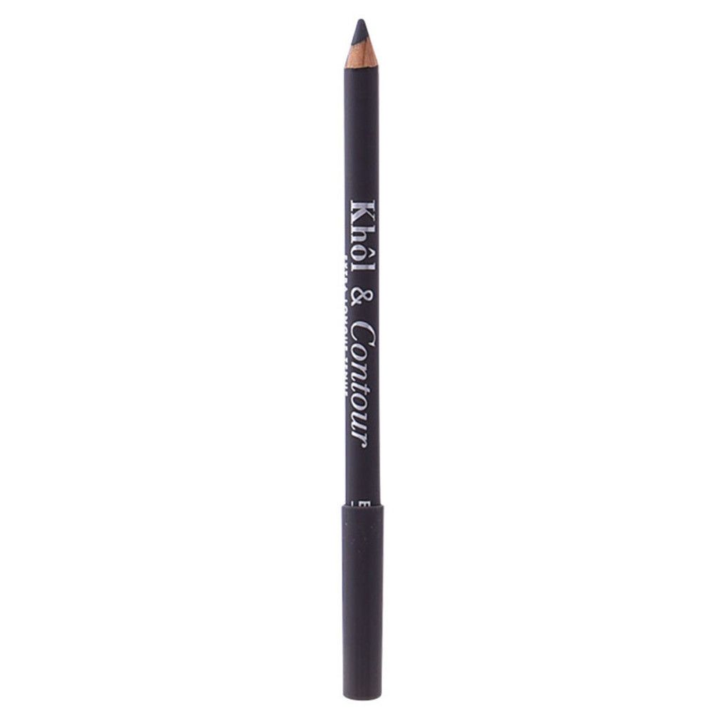 Grauer Bourjois Khol & Contour Eyeliner mit schwarzer Mine und Kappe. Marke und Produktname sind sichtbar.