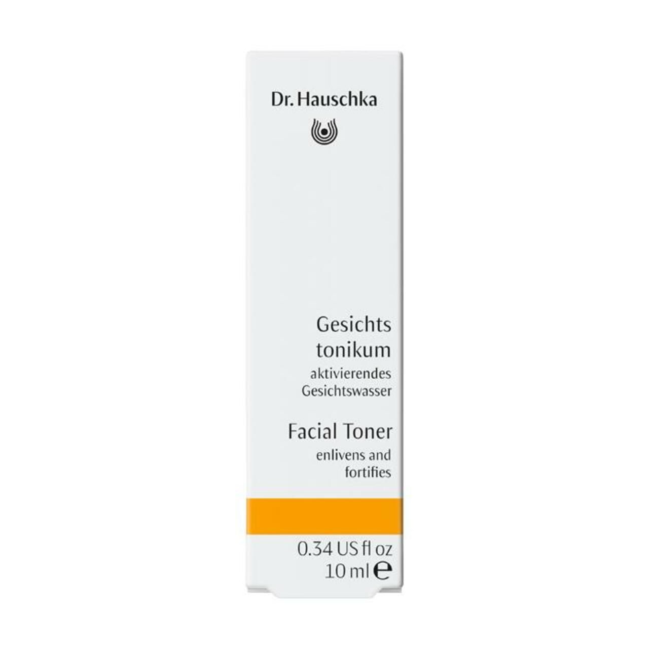 Verpackung. Beschriftung: Dr. Hauschka, Gesichtstonikum, Facial Toner.