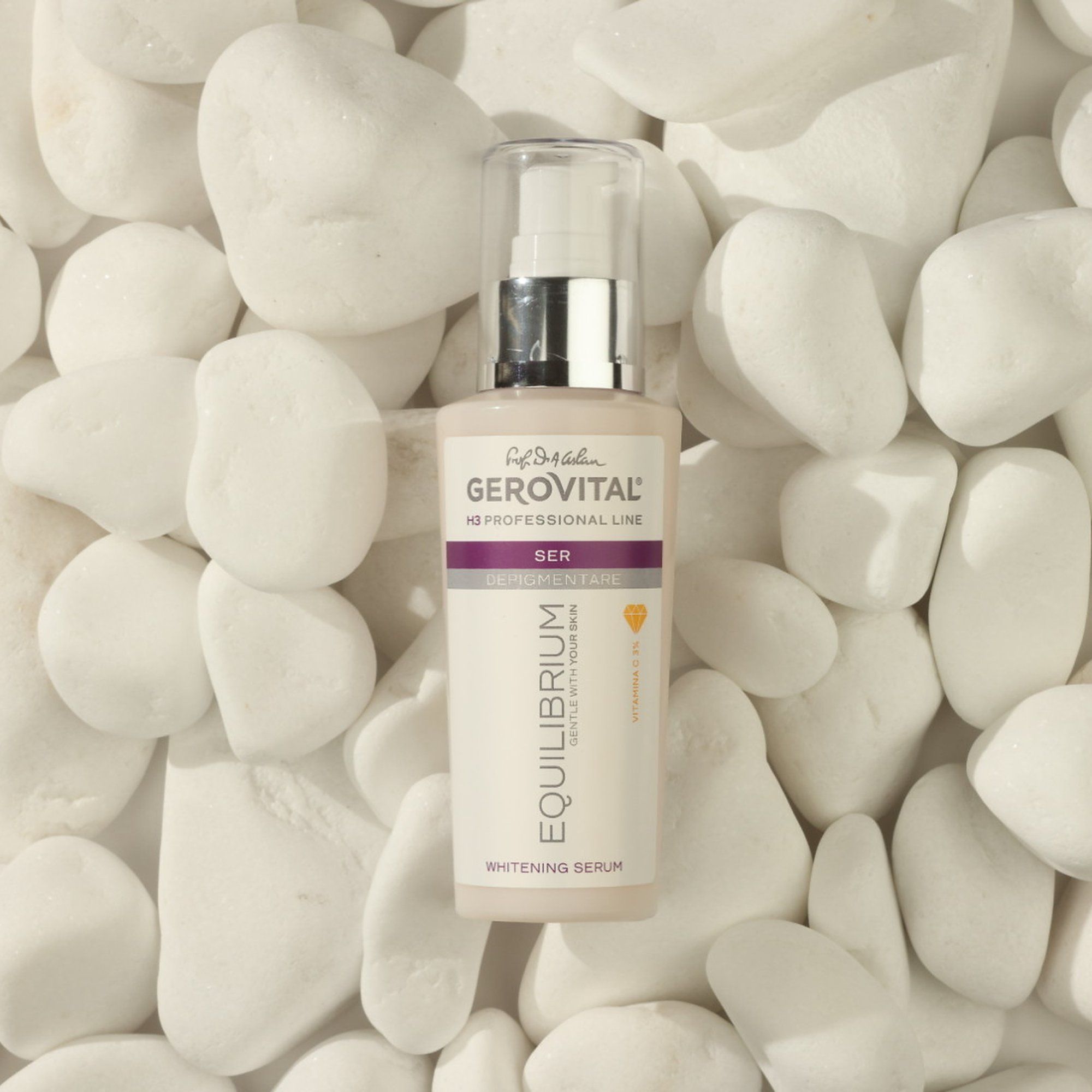 Gerovital H3 Equilibrium Serum gegen Pigmentflecken mit Vitamin C, 100 ml